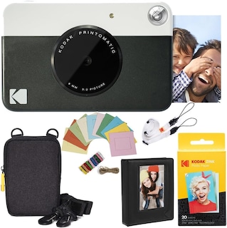 Foto 1 | Cámara Instantánea Kodak Printomatic Black + Zink Paper, 20 Hojas - Venta Internacional.