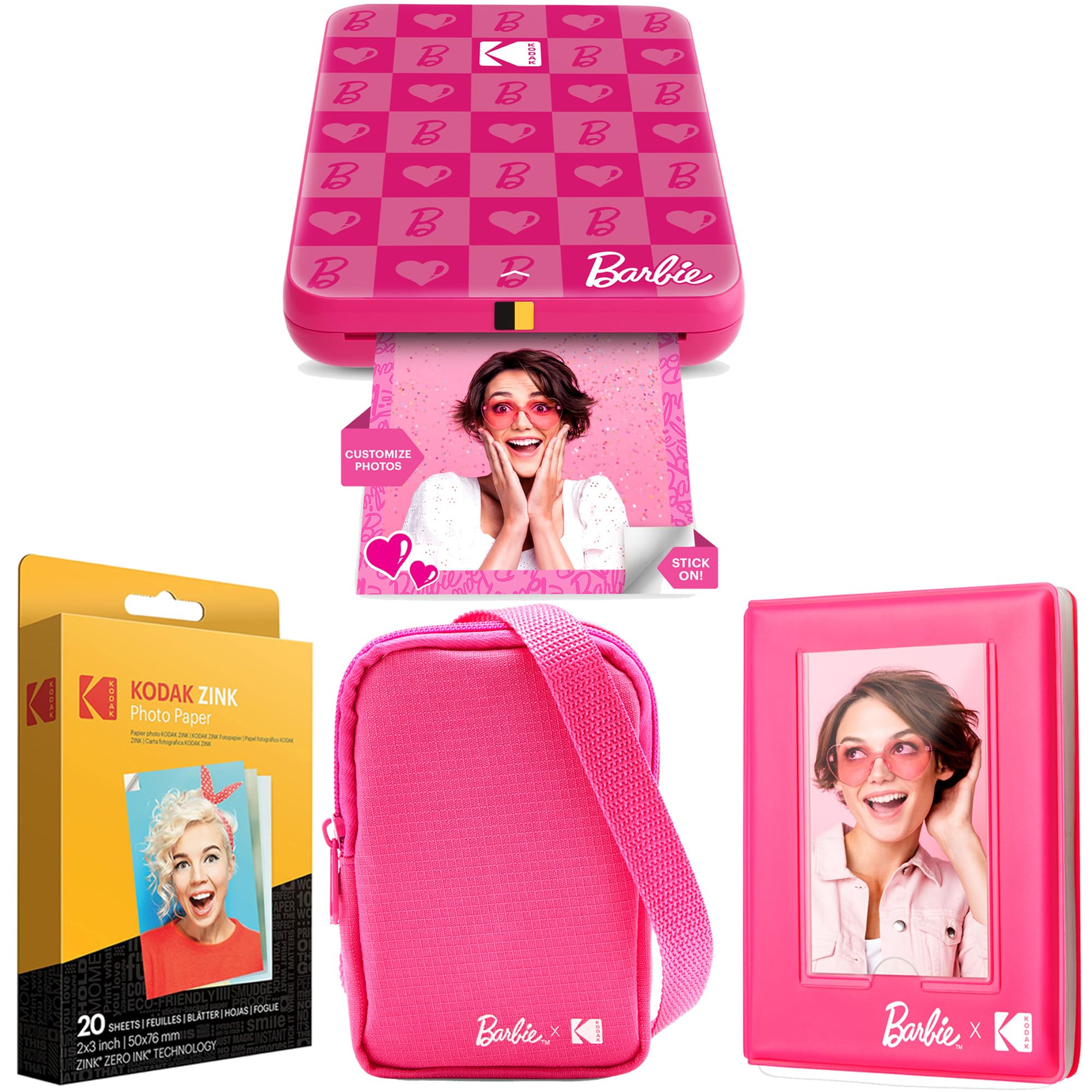 Foto 2 pulgar | Impresora Fotográfica Kodak X Barbie Step Slim Wireless + Funda + Álbum - Venta Internacional.