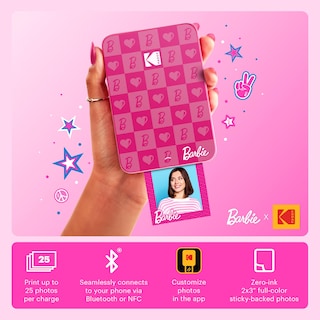 Foto 2 | Impresora Fotográfica Kodak X Barbie Step Slim Wireless + Funda + Álbum - Venta Internacional.