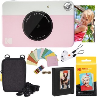 Foto 1 | Papel Zincado Rosa Para Cámara Instantánea Kodak Printomatic, 20 Hojas - Venta Internacional.
