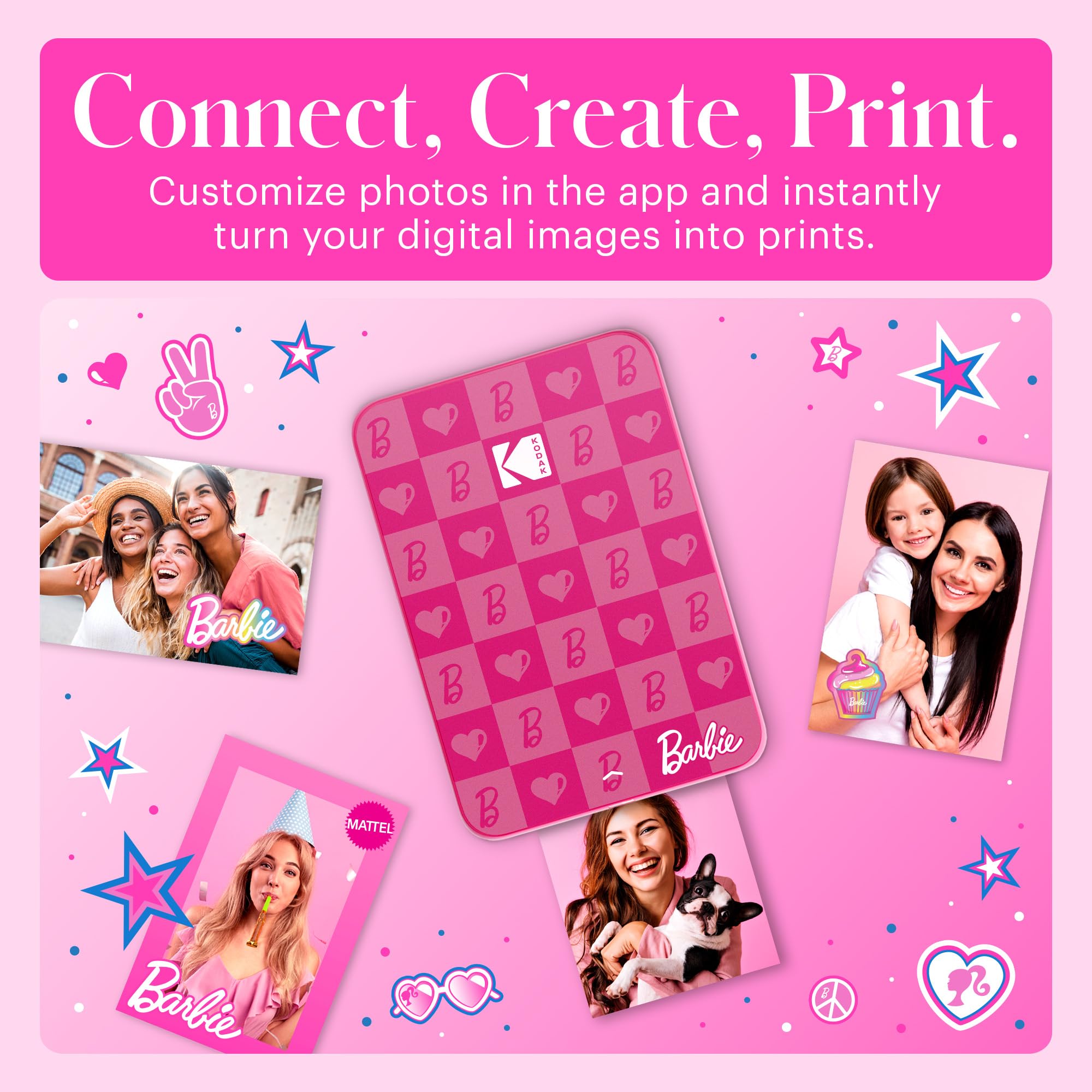 Foto 6 pulgar | Impresora Fotográfica Kodak X Barbie Instant Smartphone Barbie - Venta Internacional.