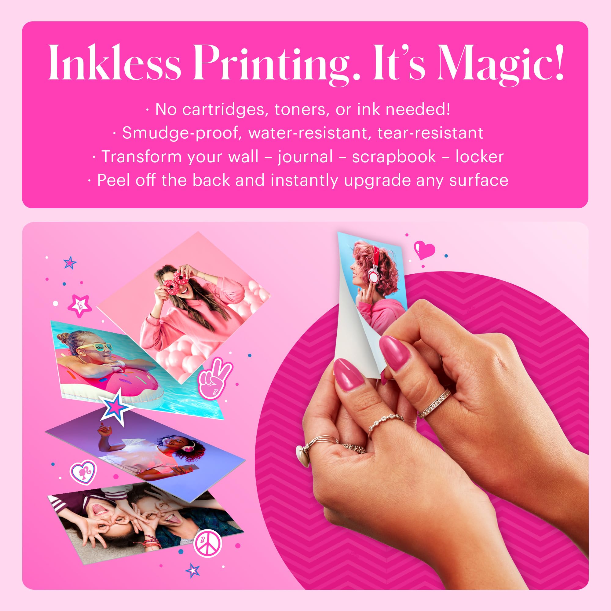 Foto 6 | Impresora Fotográfica Kodak X Barbie Instant Smartphone Barbie - Venta Internacional.
