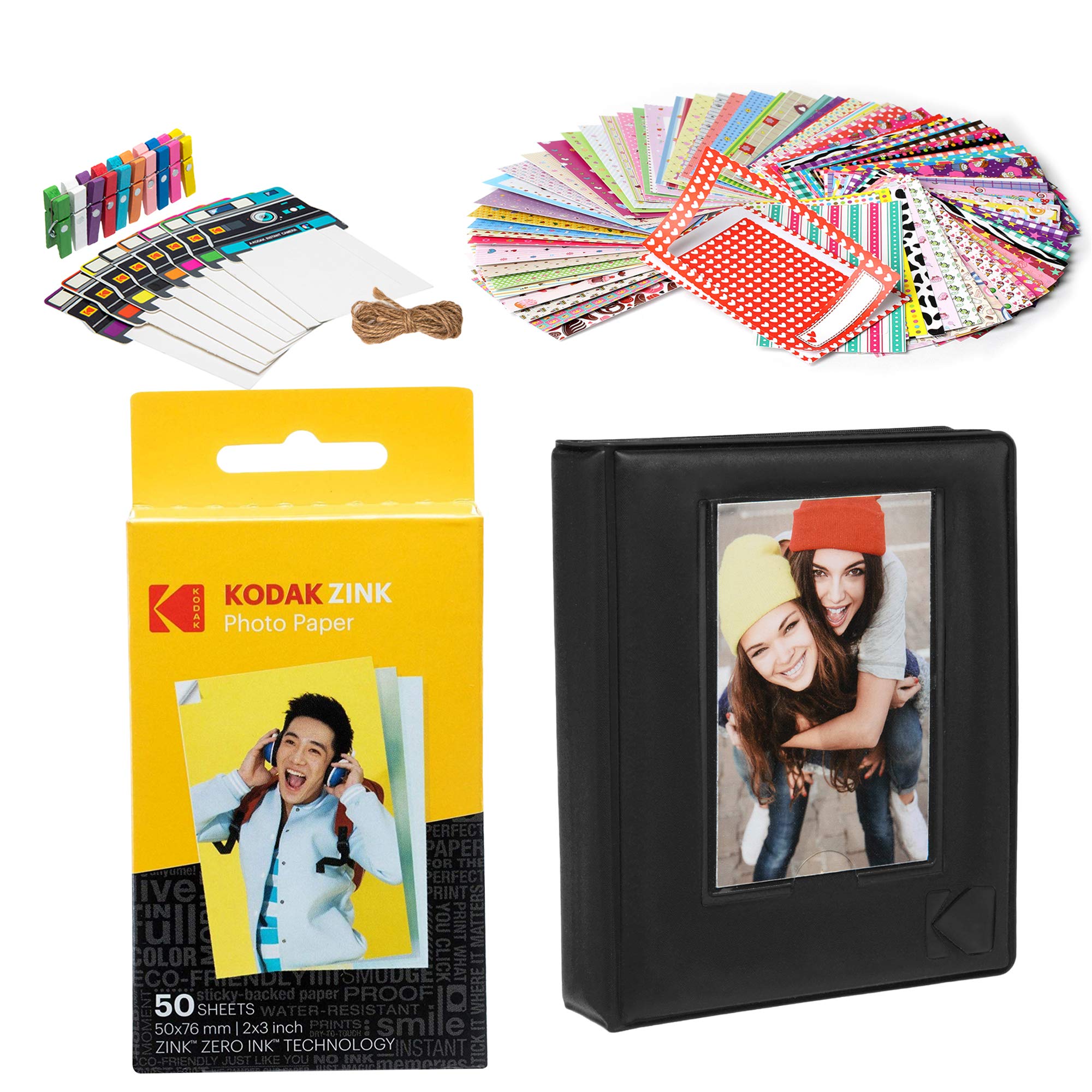 Foto 1 | Kit Básico De Papel Zincado Kodak Premium 2 X 3, Con Álbum De Fotos - Venta Internacional.
