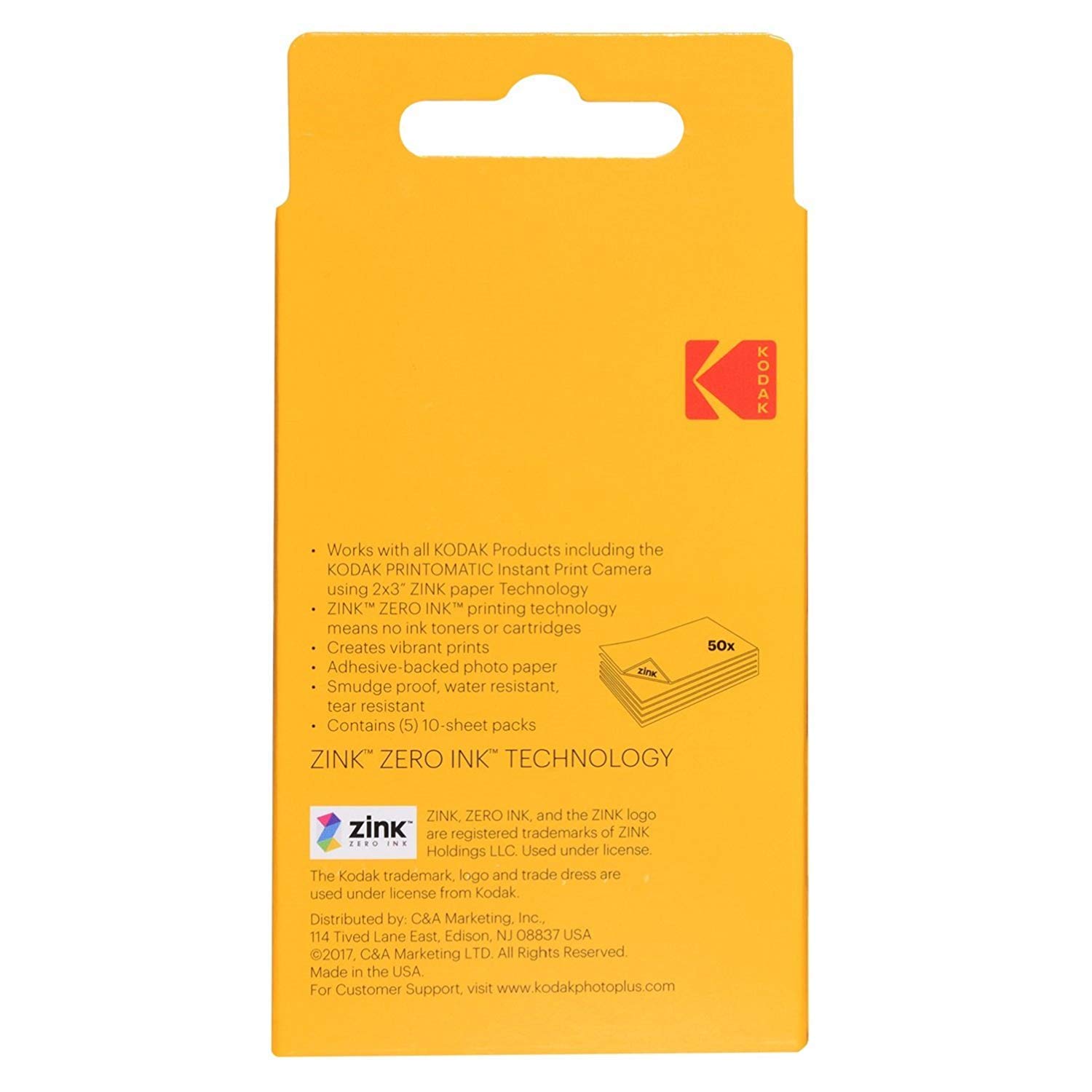 Foto 4 pulgar | Kit Básico De Papel Zincado Kodak Premium 2 X 3, Con Álbum De Fotos - Venta Internacional.