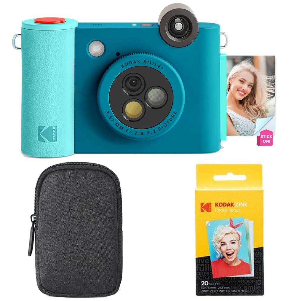 Foto 2 pulgar | Paquete Básico De Cámara E Impresora Kodak Smile+ 2 En 1 Azul - Venta Internacional.