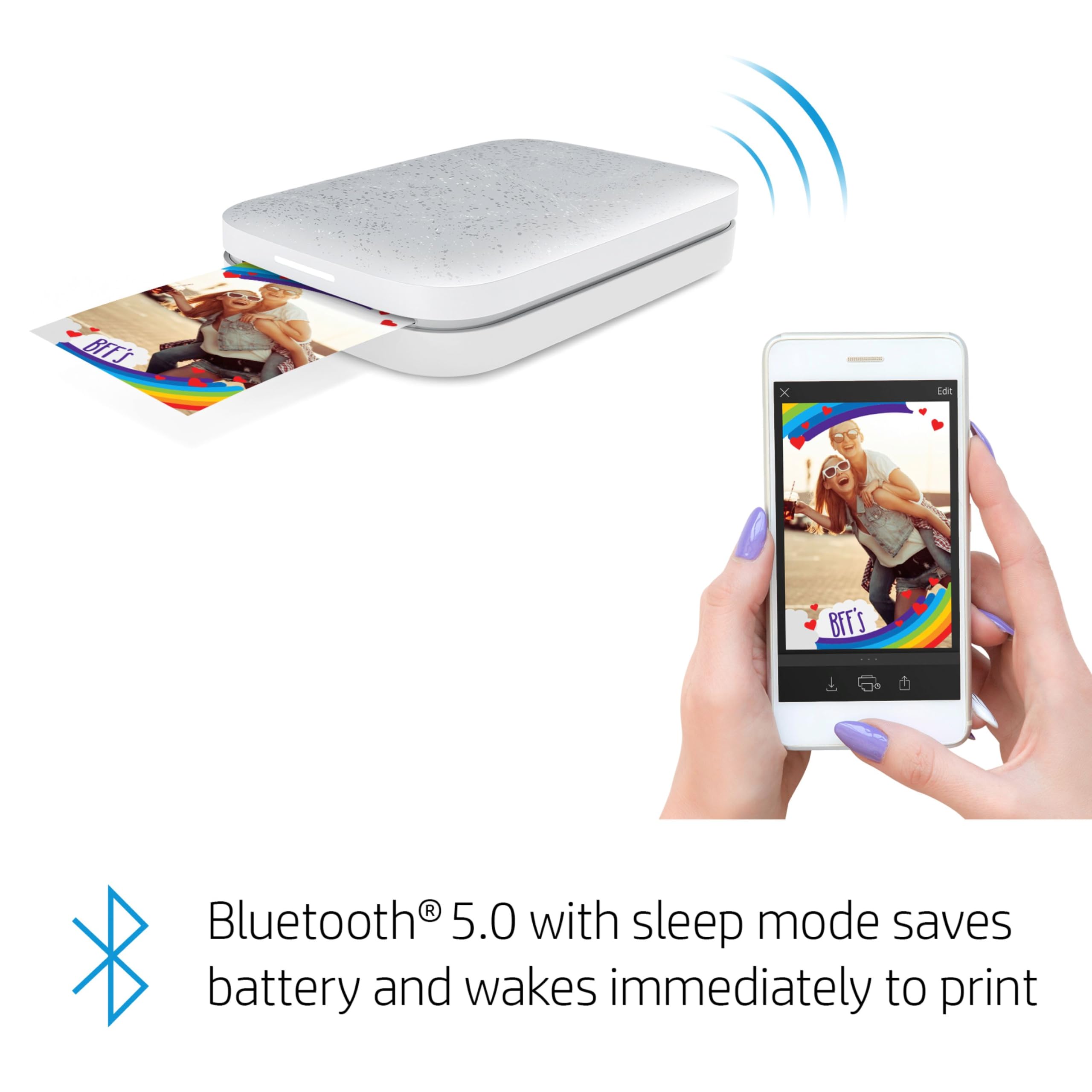 Foto 5 pulgar | Impresora Fotográfica Hp Sprocket 2x3 Instant Luna Pearl - Venta Internacional