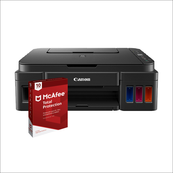 Kit Multifuncional Canon G2110 + Licencia Digital Antivirus Mcafee 10 Dispositivos 1 Año