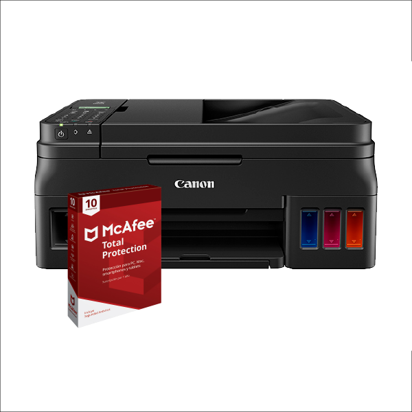 Kit Multifuncional Canon G4110 + Licencia Digital Antivirus Mcafee 10 Dispositivos 1 Año.