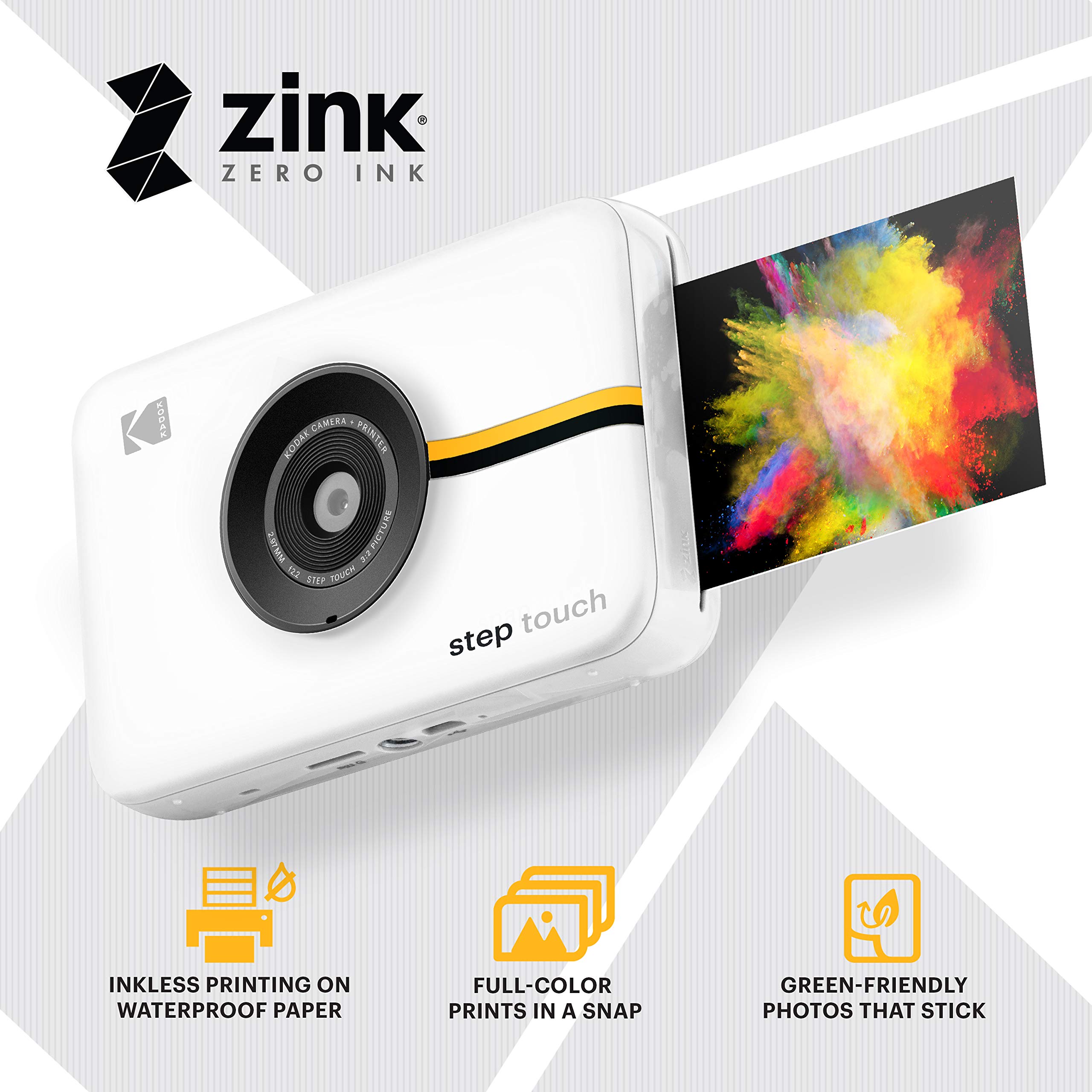 Foto 3 | Cámara E Impresora Instantánea Kodak Step Touch 13mp Blanca - Venta Internacional.