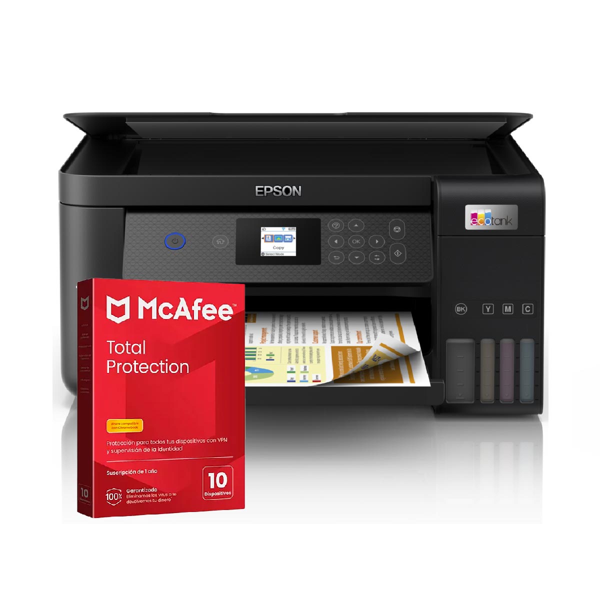 Multifuncional Epson L4260 + Licencia Digital Antivirus Mcafee 10 Dispositivos 1 Año