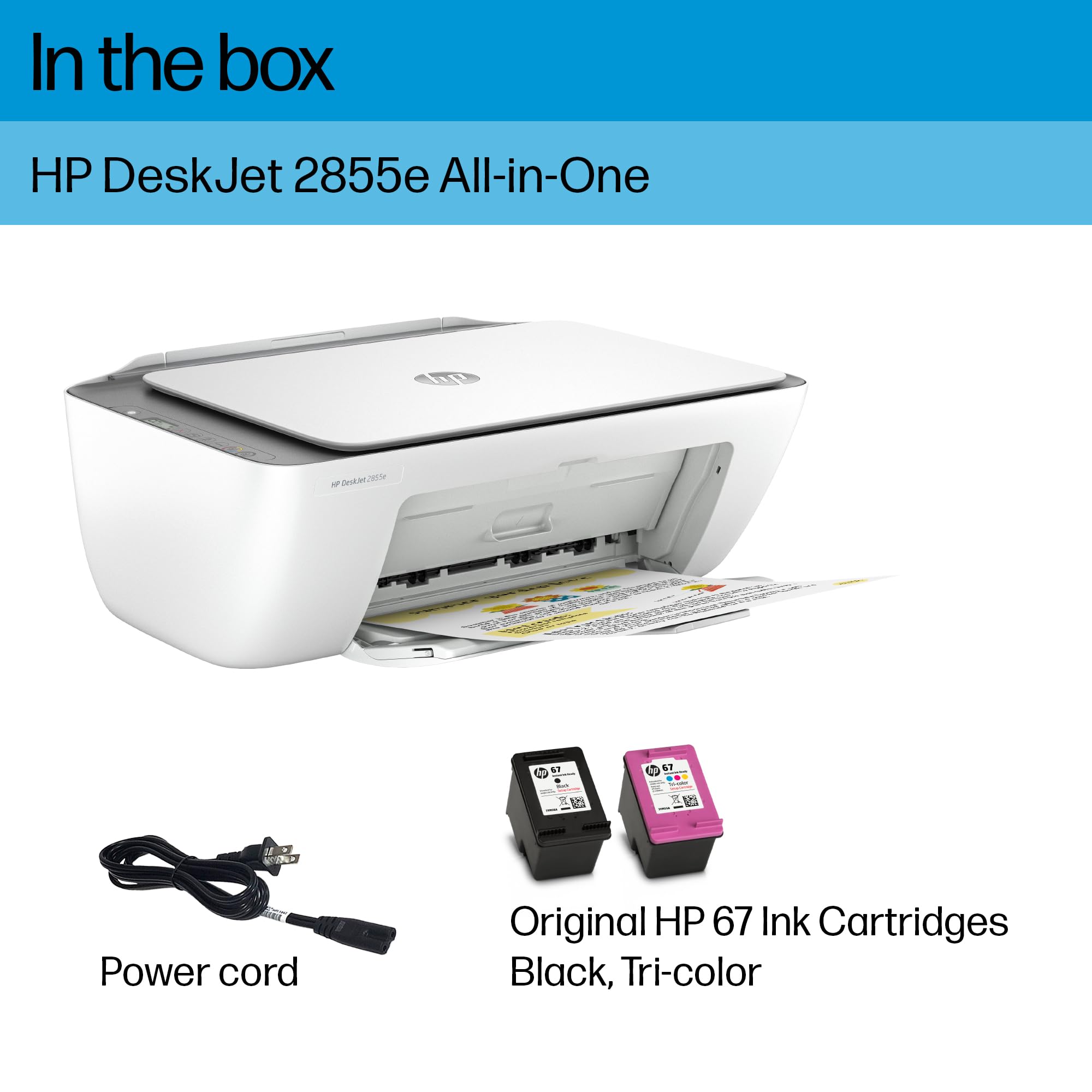 Foto 6 pulgar | Impresora Hp Deskjet 2855e Inalámbrica Multifunción De Inyección De Tinta En Color - Venta Internacional.