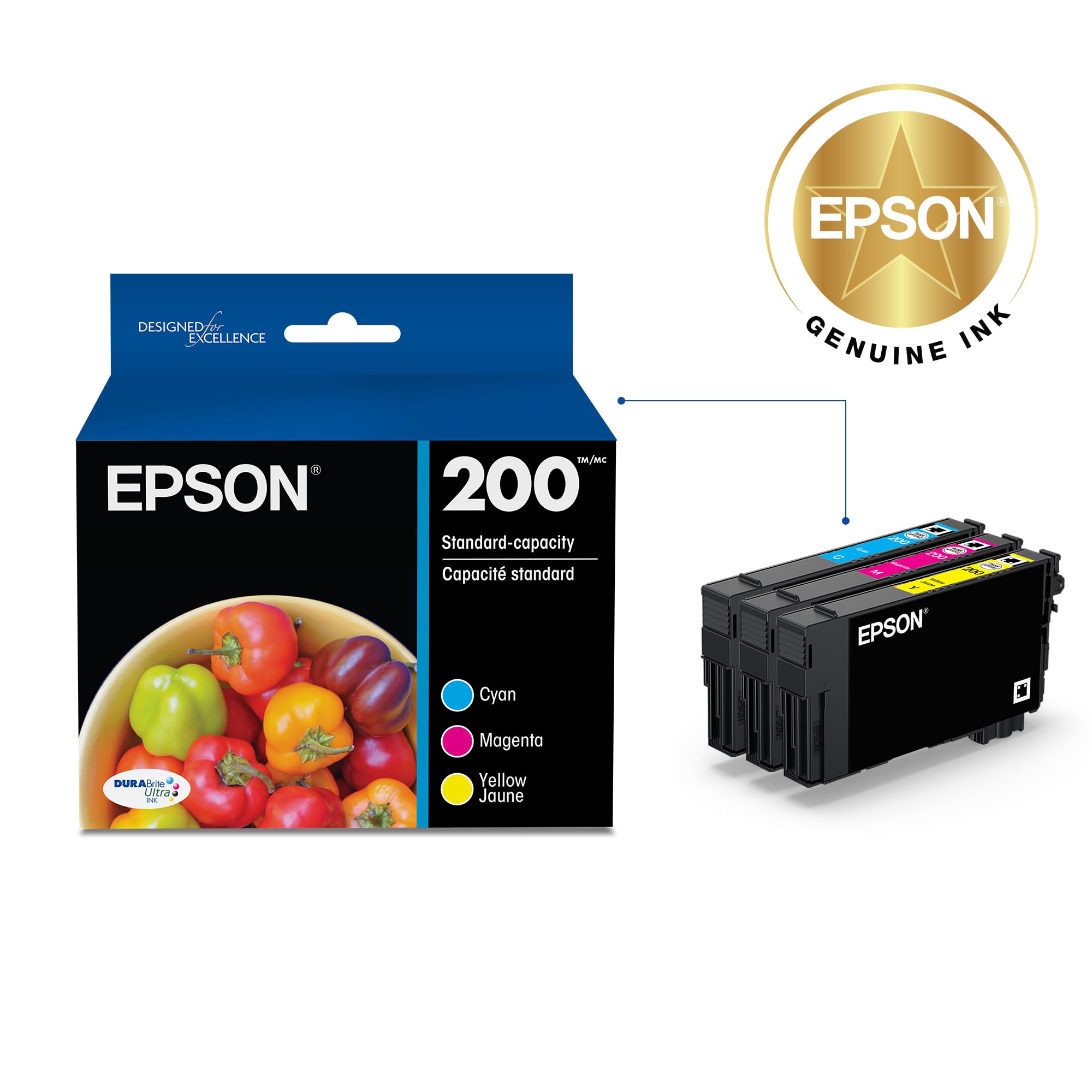 Foto 3 pulgar | Cartucho De Tinta Epson 200 Durabrite Ultra De Capacidad Estándar - Venta Internacional.