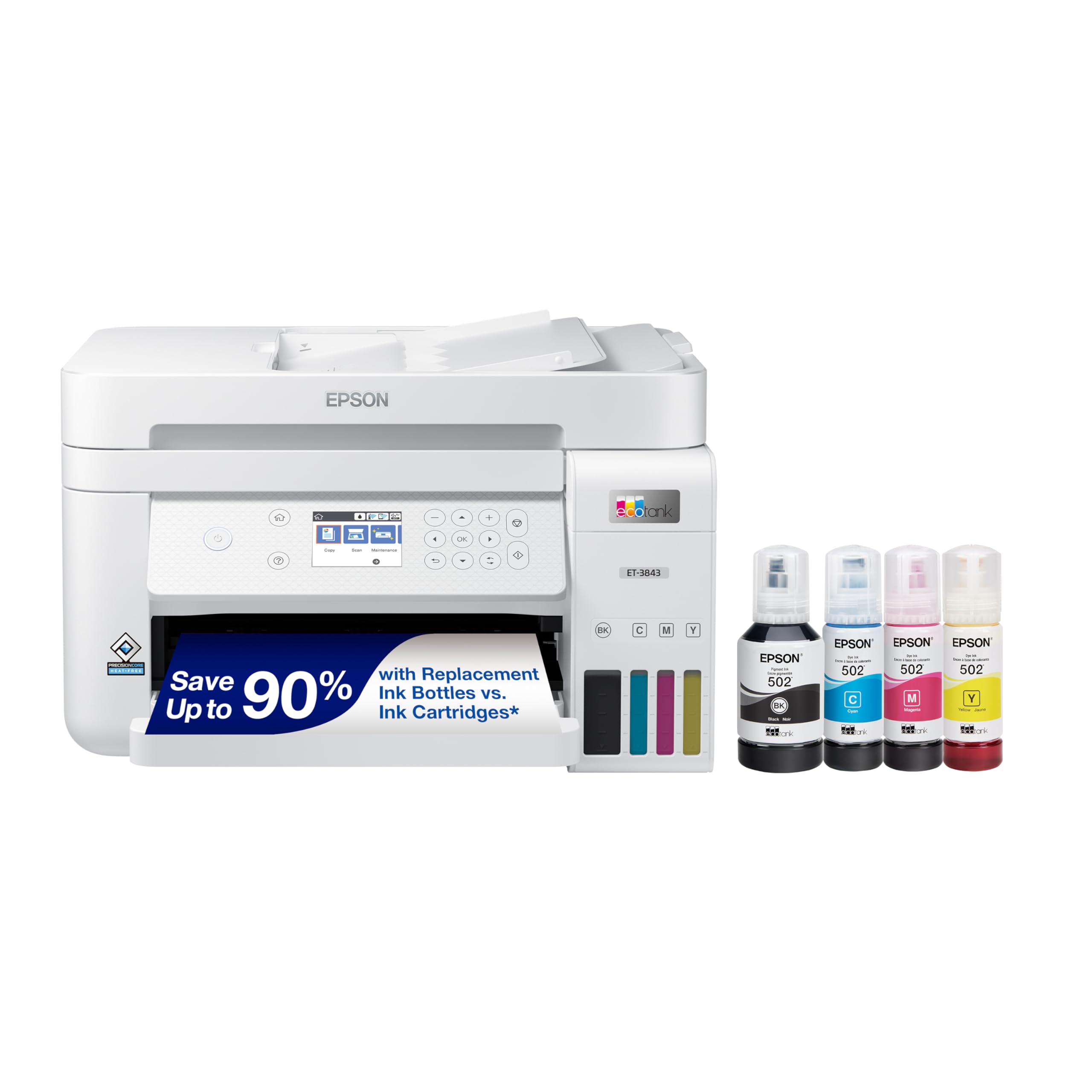 Impresora Epson Ecotank Et-3843 Multifunción Inalámbrica En Color - Venta Internacional.