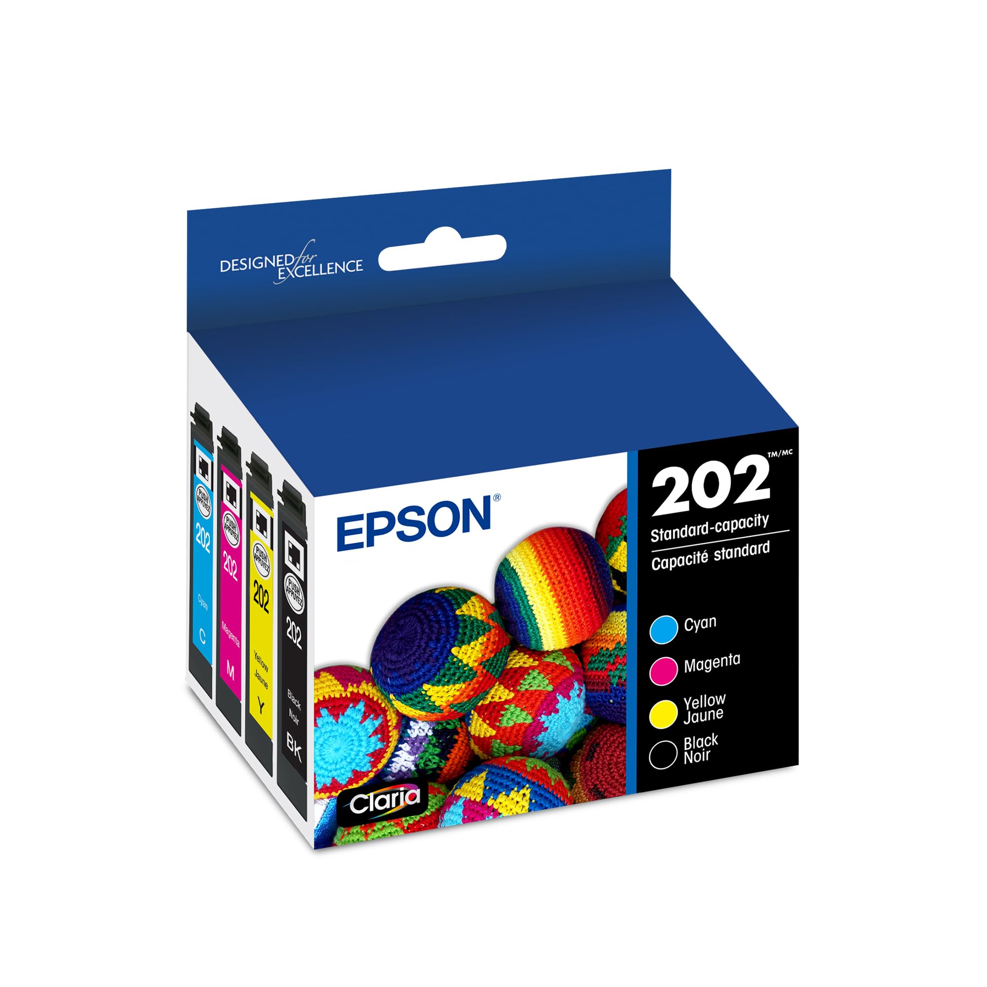 Cartucho De Tinta Epson 202 Claria De Capacidad Estándar Negro Y Color - Venta Internacional.