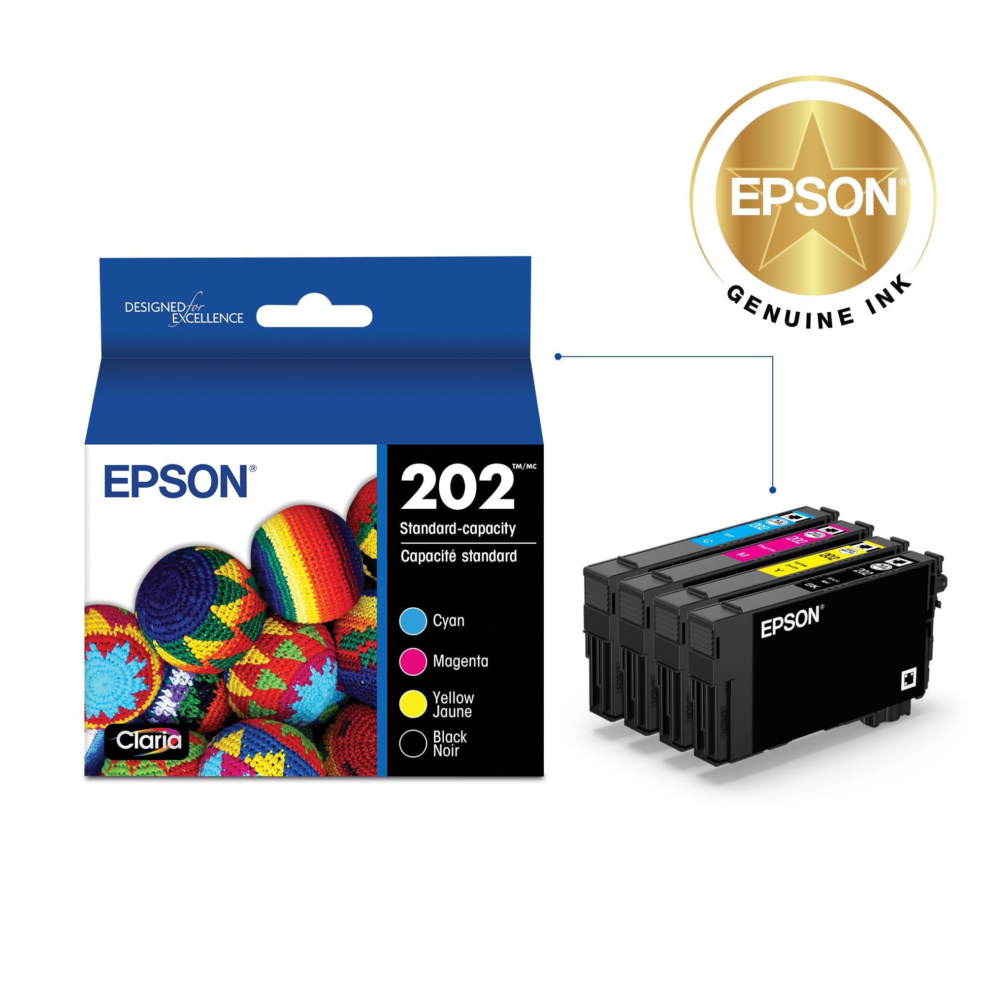 Foto 3 pulgar | Cartucho De Tinta Epson 202 Claria De Capacidad Estándar Negro Y Color - Venta Internacional.