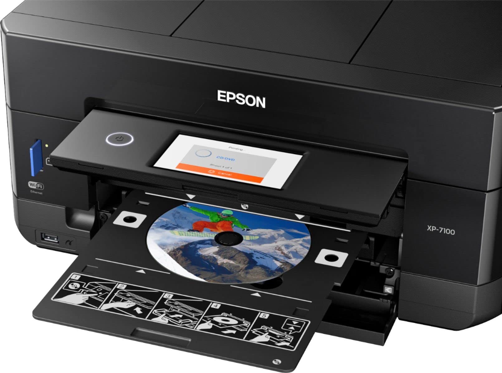 Foto 7 pulgar | Impresora De Inyección De Tinta A Color Inalámbrica Epson Expression Premium Xp-7100 - Venta Internacional.
