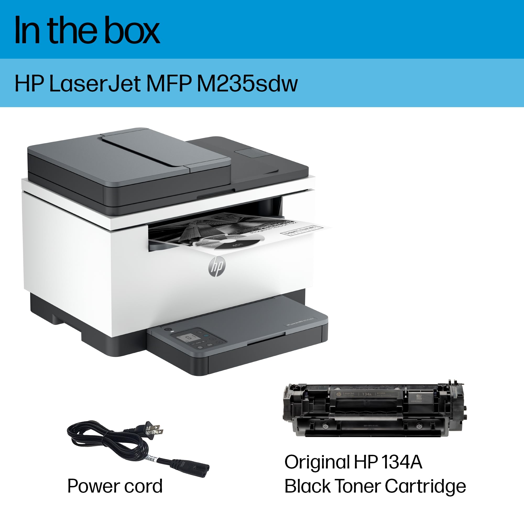 Foto 6 pulgar | Impresora Hp Laserjet Mfp M235sdw Multifunción Inalámbrica Negra - Venta Internacional.