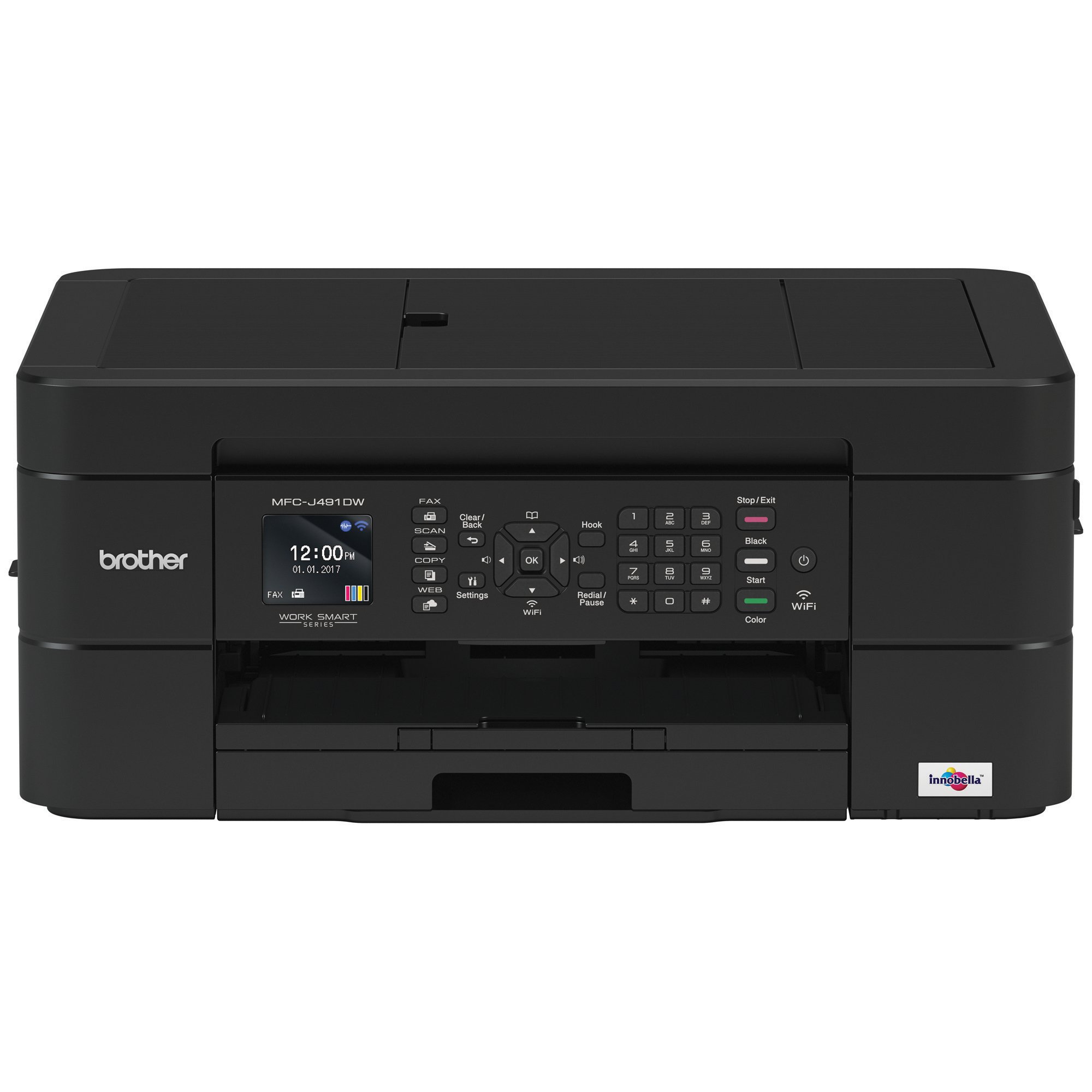 Impresora Brother Mfc-j491dw Inalámbrica De Inyección De Tinta Multifunción Negra - Venta Internacional.