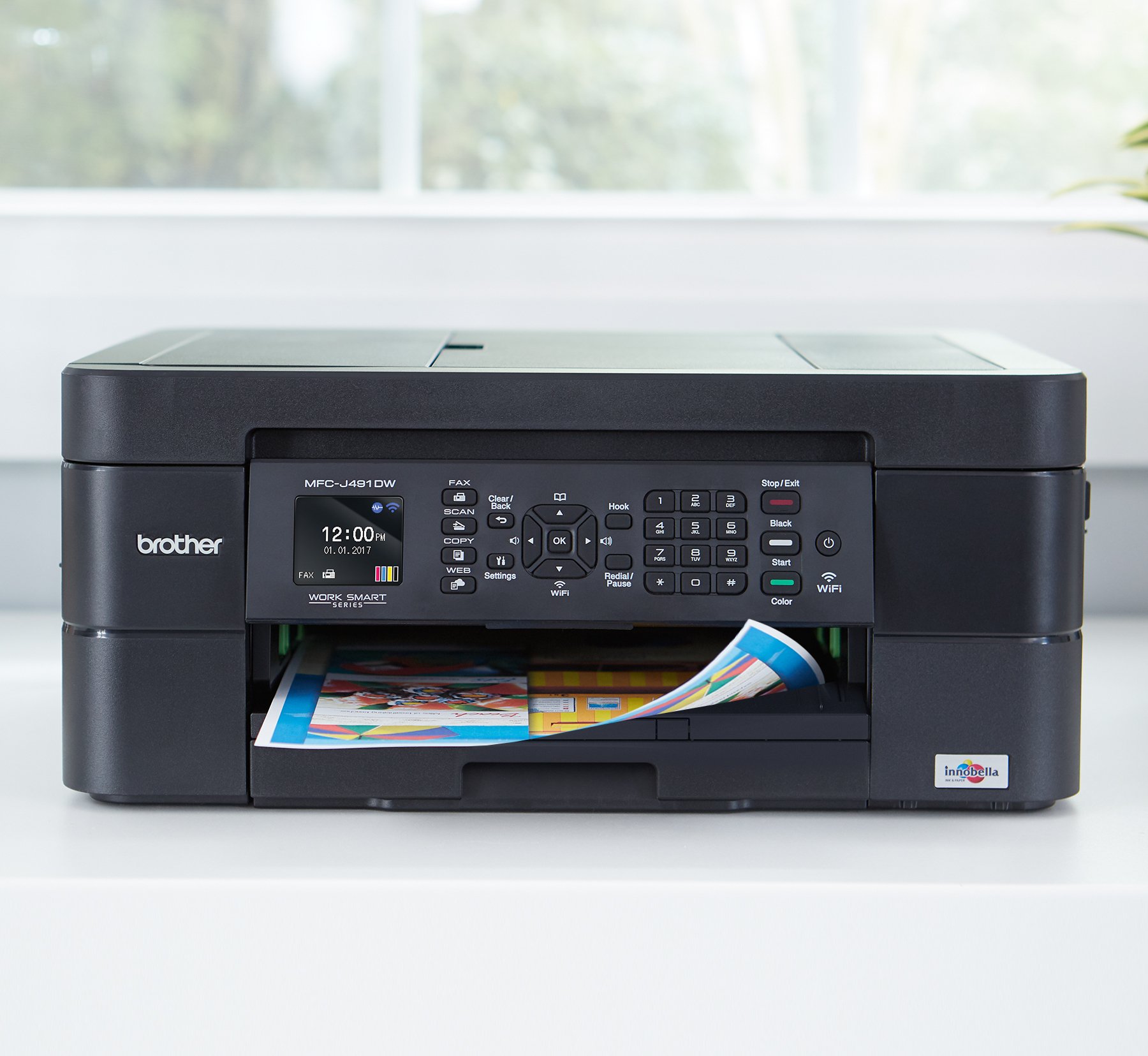 Foto 6 pulgar | Impresora Brother Mfc-j491dw Inalámbrica De Inyección De Tinta Multifunción Negra - Venta Internacional.