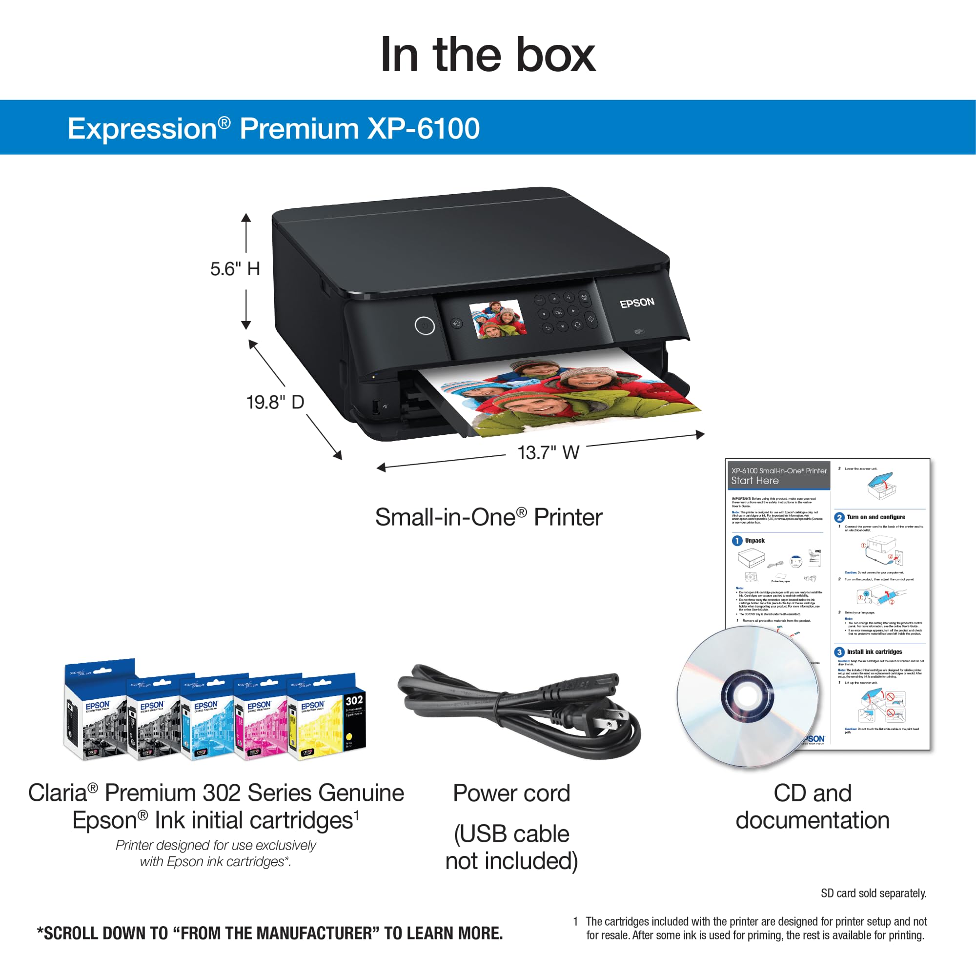 Foto 5 pulgar | Impresora Epson Expression Premium Xp-6100 Inalámbrica Negra - Venta Internacional
