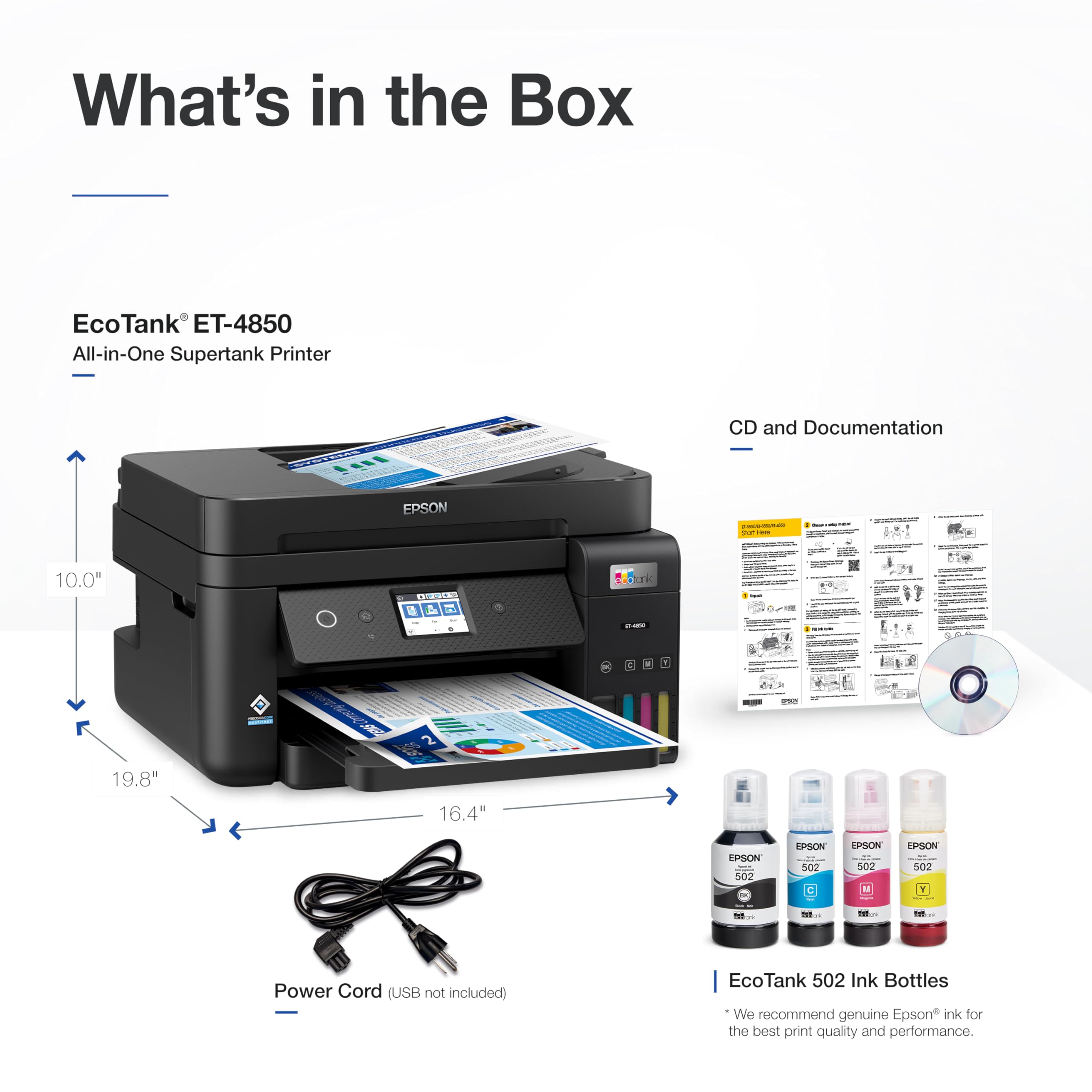 Foto 7 pulgar | Impresora Epson Ecotank Et-4850 Inalámbrica Negra - Venta Internacional