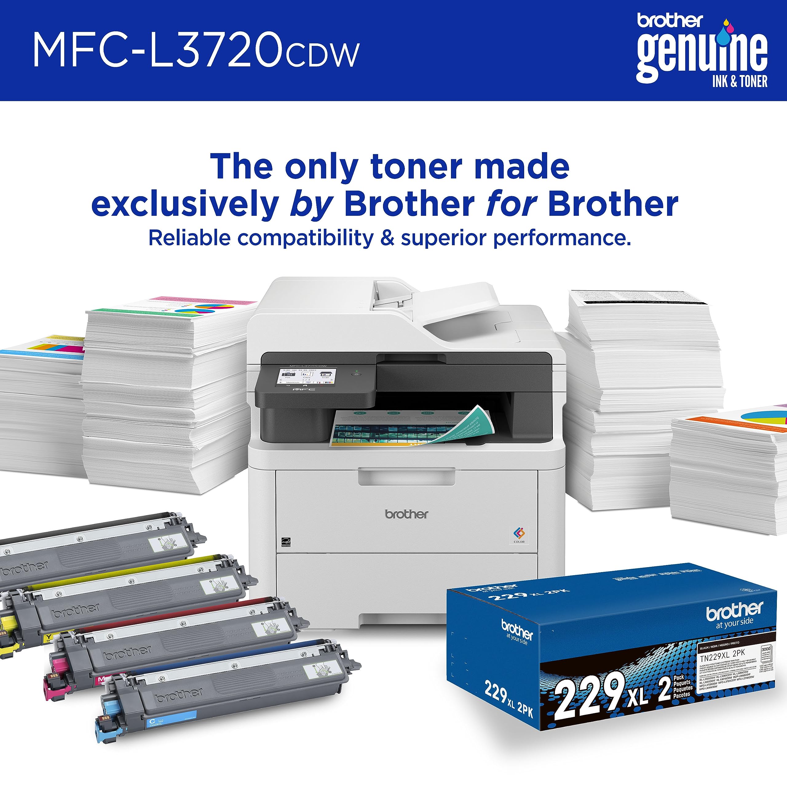 Foto 3 | Impresora Brother Mfc-l3720cdw Inalámbrica Color Multifunción - Venta Internacional