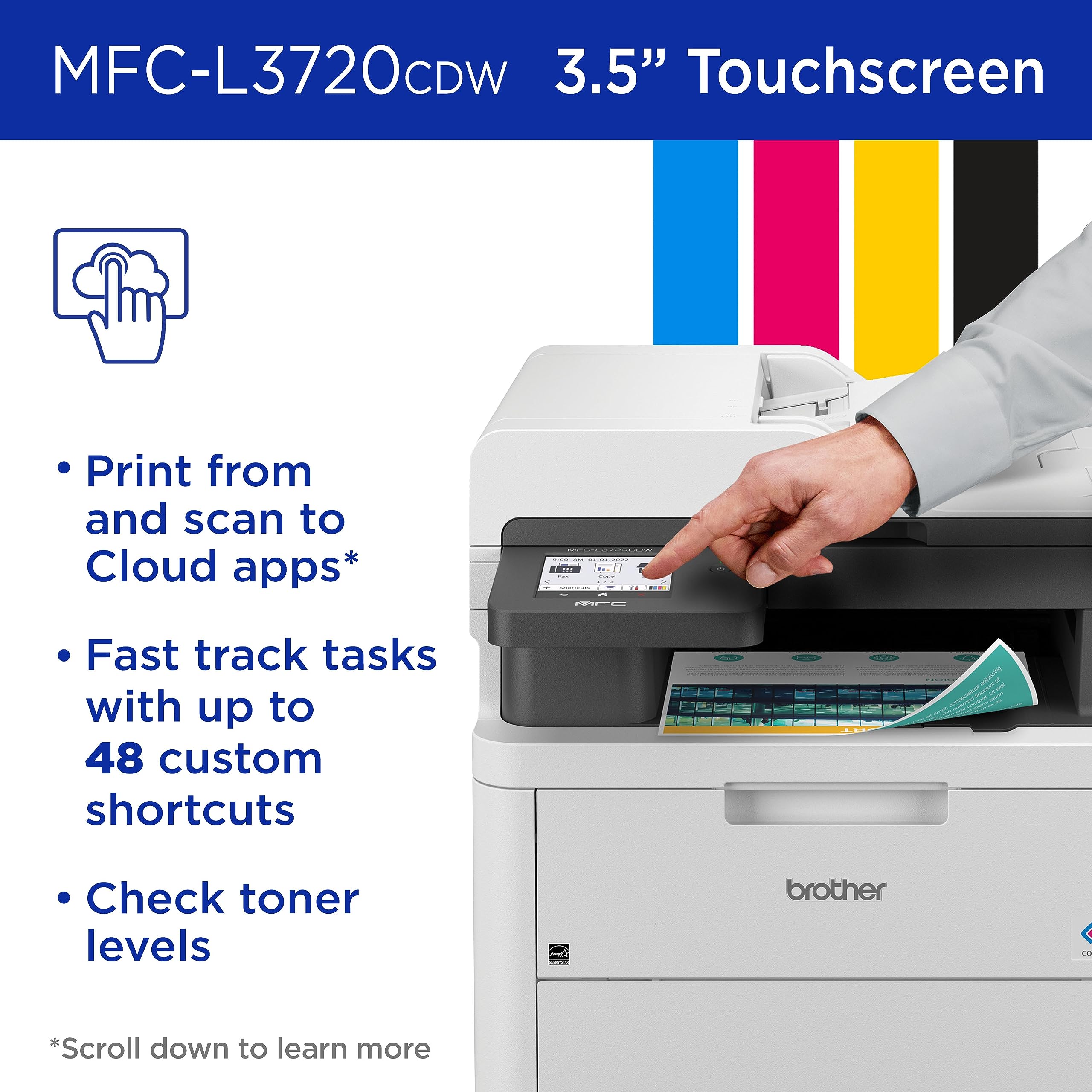 Foto 6 pulgar | Impresora Brother Mfc-l3720cdw Inalámbrica Color Multifunción - Venta Internacional