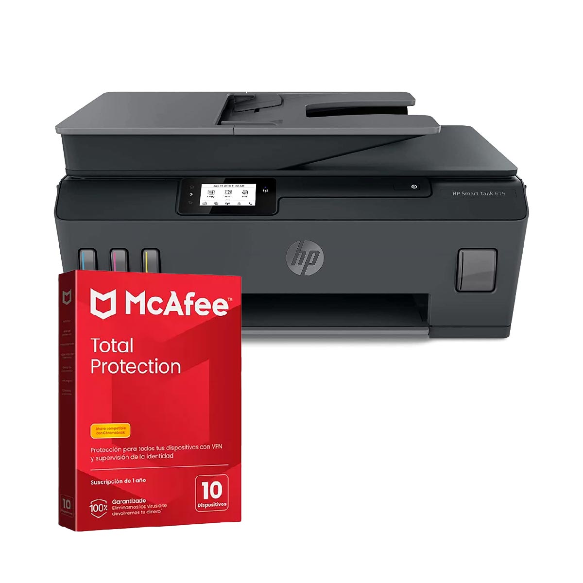 Foto 1 | Impresora Multifuncional Hp Smart Tank 615 + Antivirus Mcafee Por 1 Año