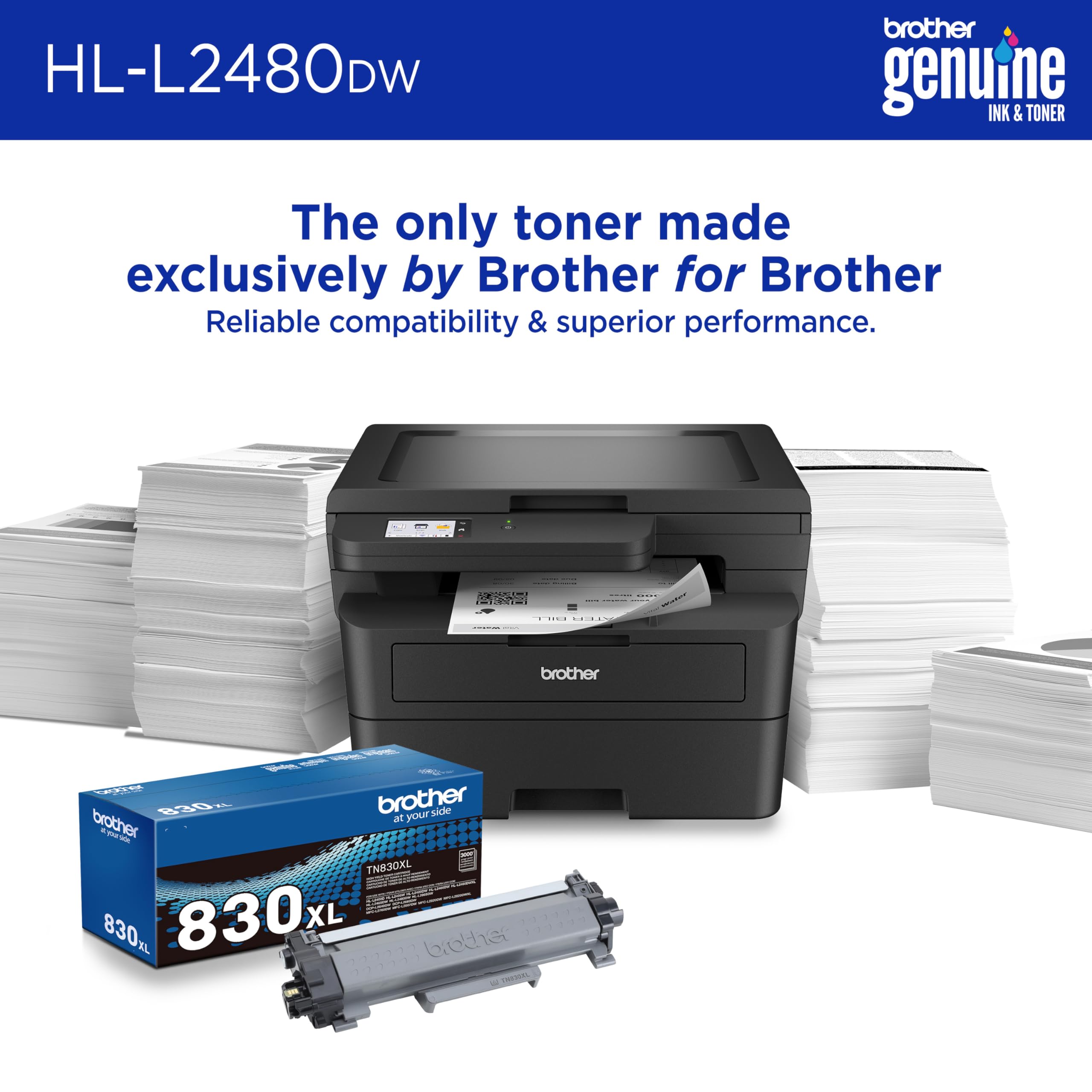 Foto 4 | Impresora Láser Monocromo Inalámbrica Brother Hl-l2480dw - Venta Internacional.