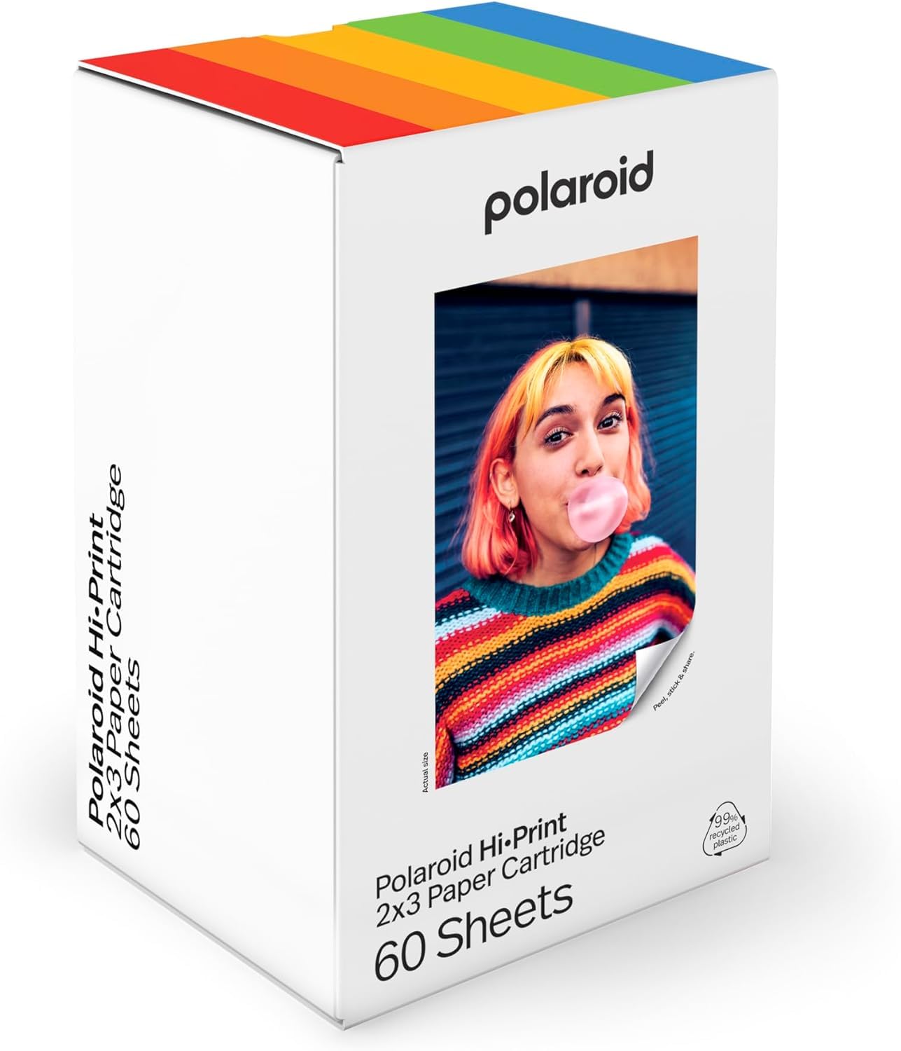 Foto 2 | Cartucho De Papel Fotográfico Polaroid Hi Print 2x3, Paquete De 3 (60 Fotos) - Venta Internacional.