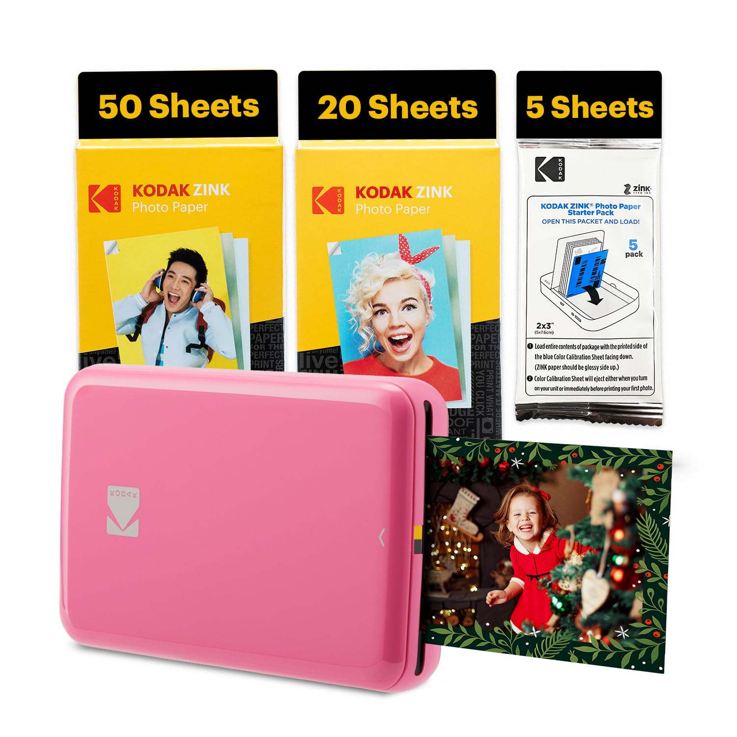 Foto 1 | Impresora Fotográfica Kodak Step Instant Smartphone Zink 2x3'' Rosa - Venta Internacional.