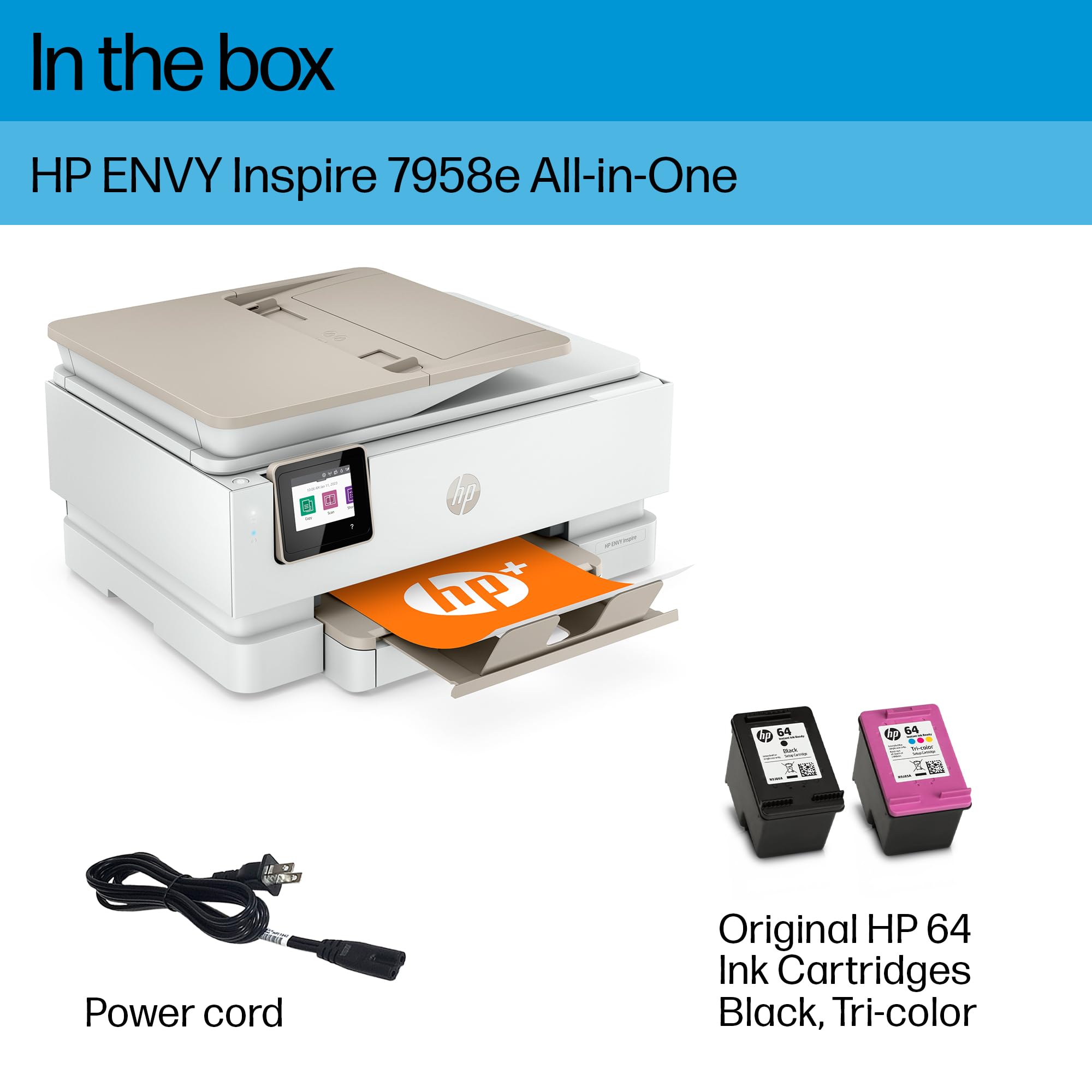 Foto 6 | Impresora Hp Envy Inspire 7958e Inalámbrica Todo En Uno En Color - Venta Internacional.