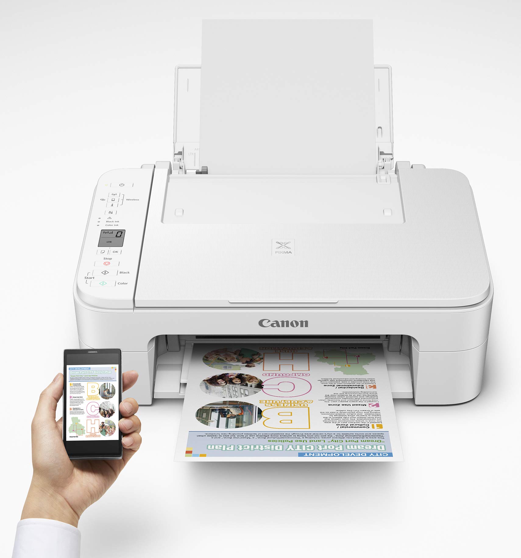 Foto 5 | Impresora Canon Pixma Ts3320 Blanca Inalámbrica Compatible Con Alexa - Venta Internacional.