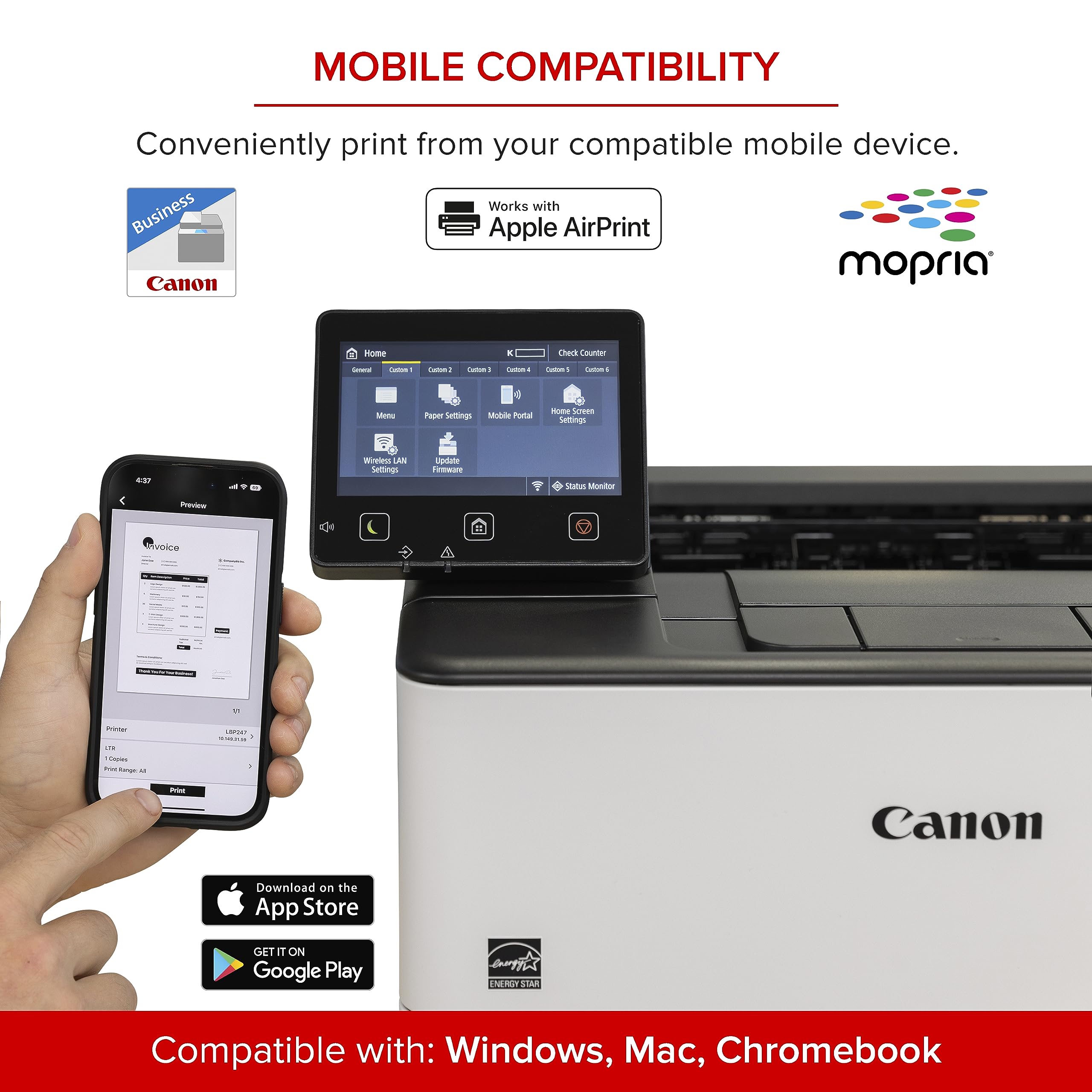 Foto 2 | Impresora Canon Imageclass Lbp247dw Laser 42 Ppm Wifi Dúplex - Venta Internacional.