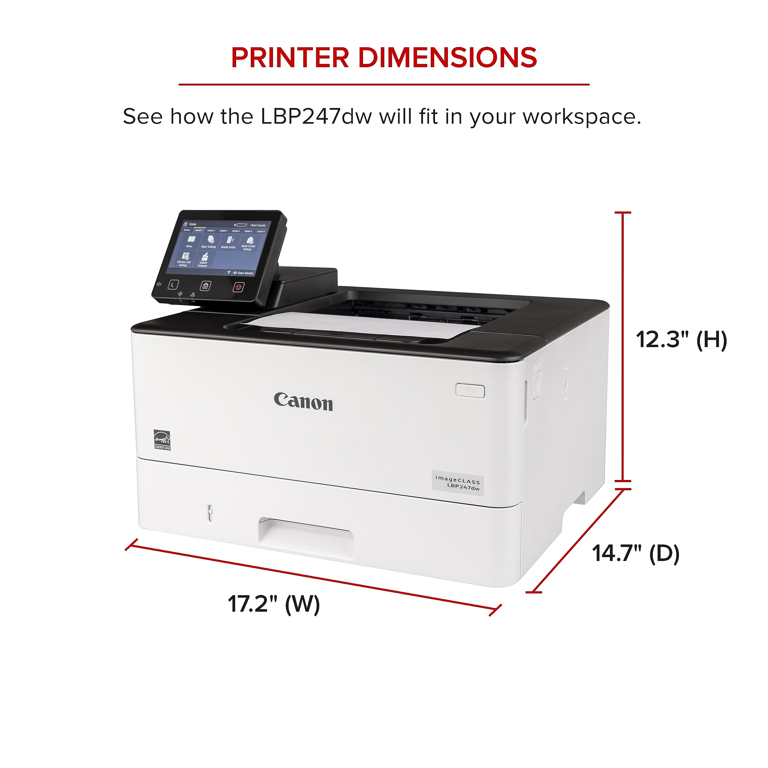 Foto 5 | Impresora Canon Imageclass Lbp247dw Laser 42 Ppm Wifi Dúplex - Venta Internacional.