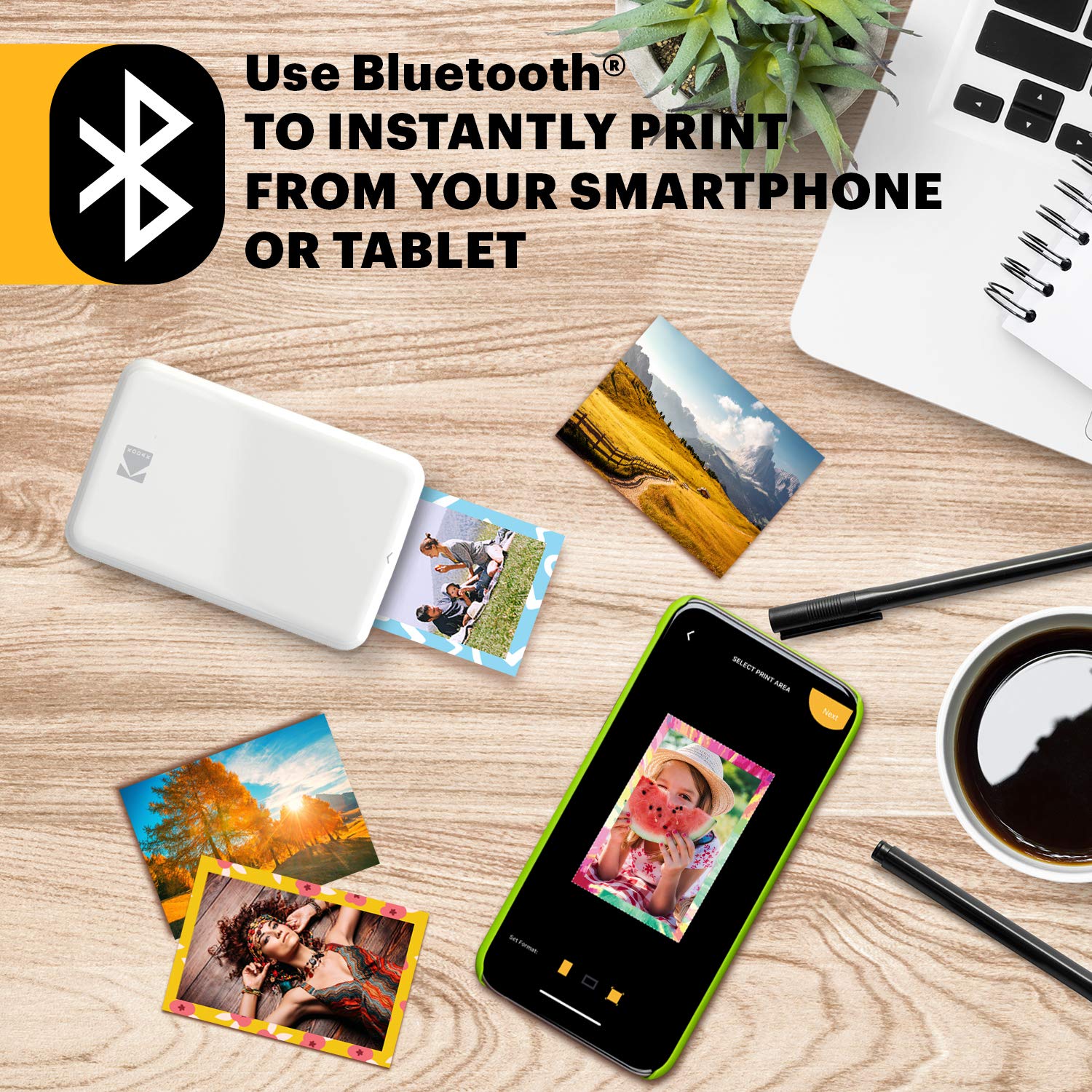 Foto 4 | Impresora Fotográfica Zink Kodak Step Wireless Para Bluetooth/nfc - Venta Internacional.