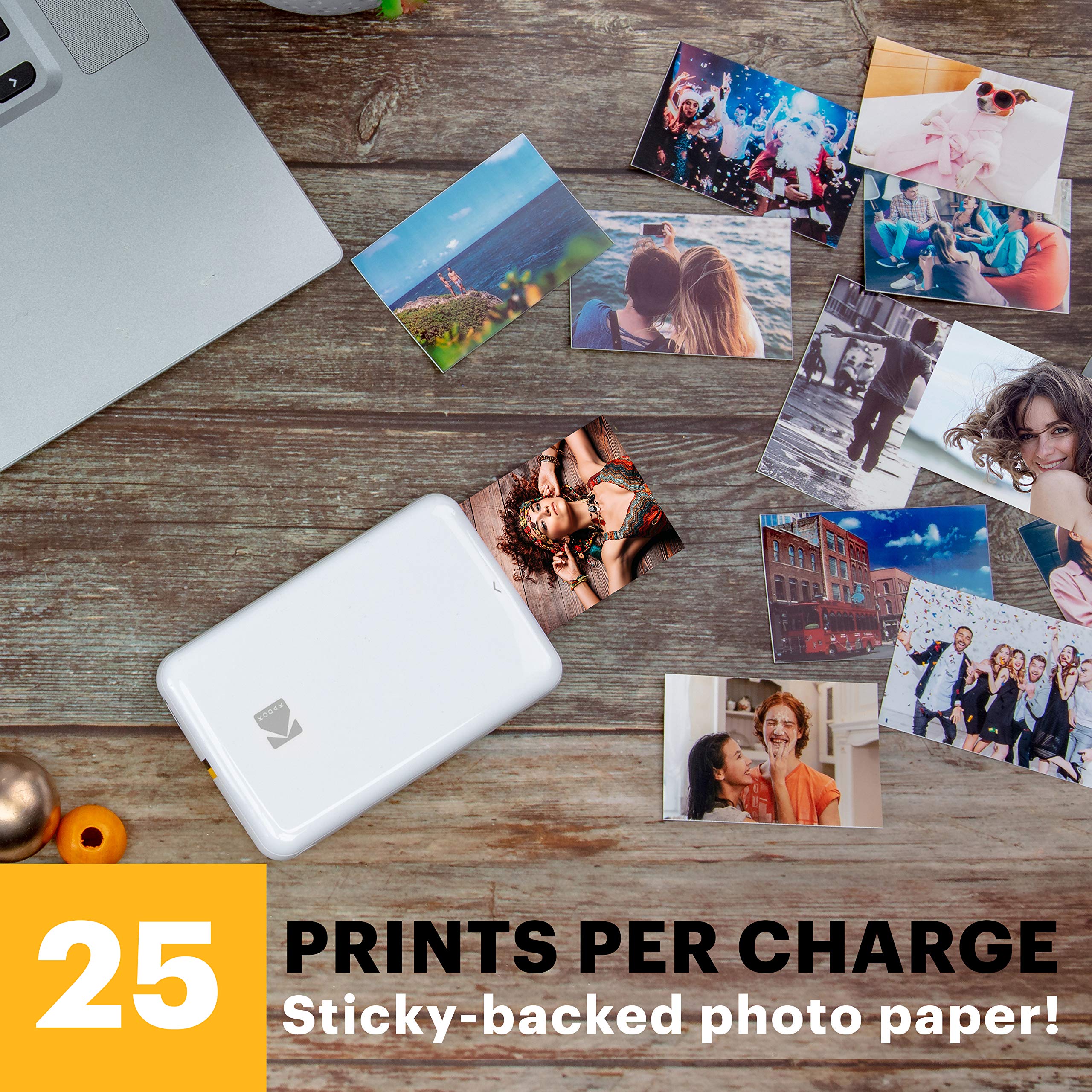Foto 4 pulgar | Impresora Fotográfica Kodak Step Instant Smartphone Portátil Blanca - Venta Internacional.