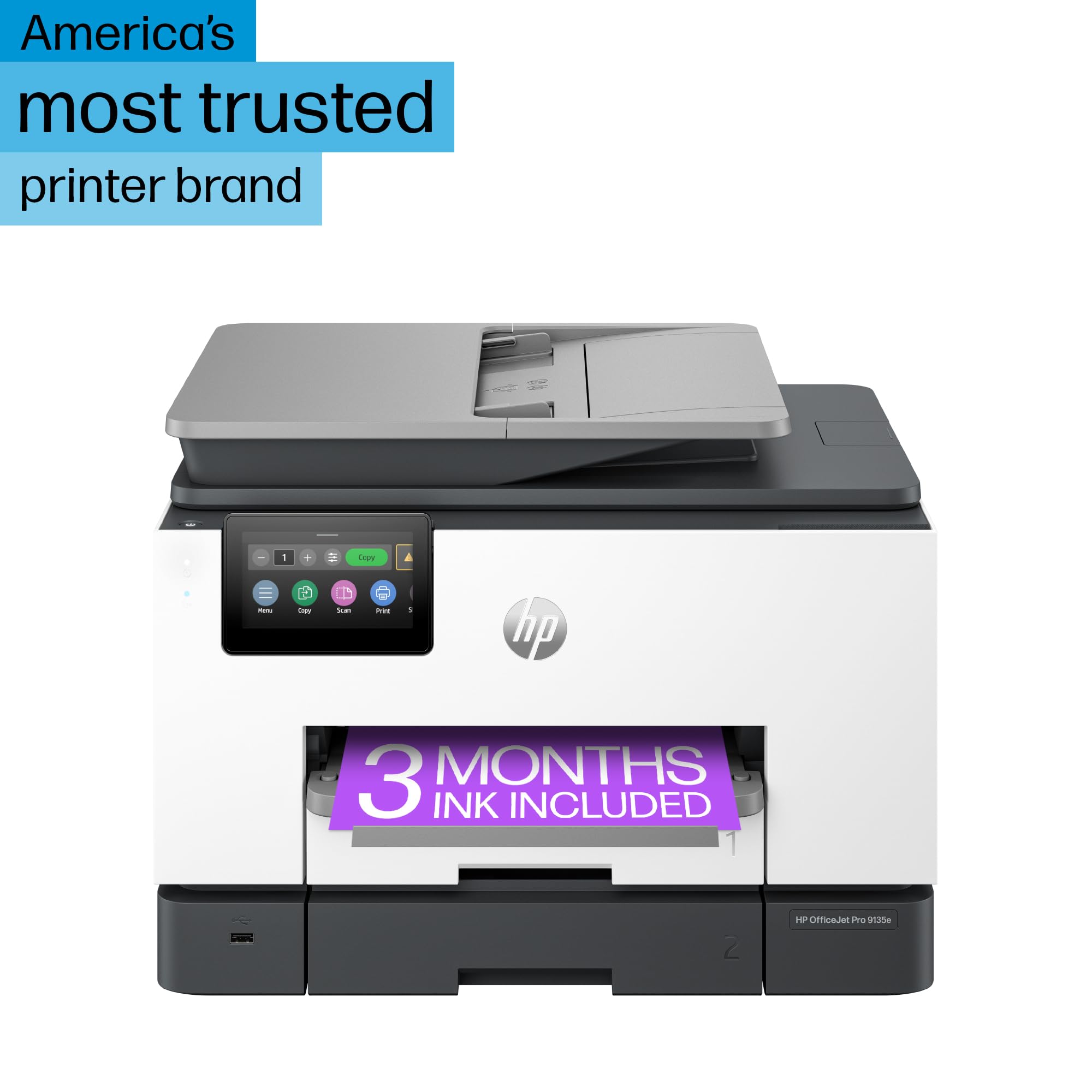 Foto 3 | Impresora Hp Officejet Pro 9135e Multifunción En Color Inalámbrica - Venta Internacional.