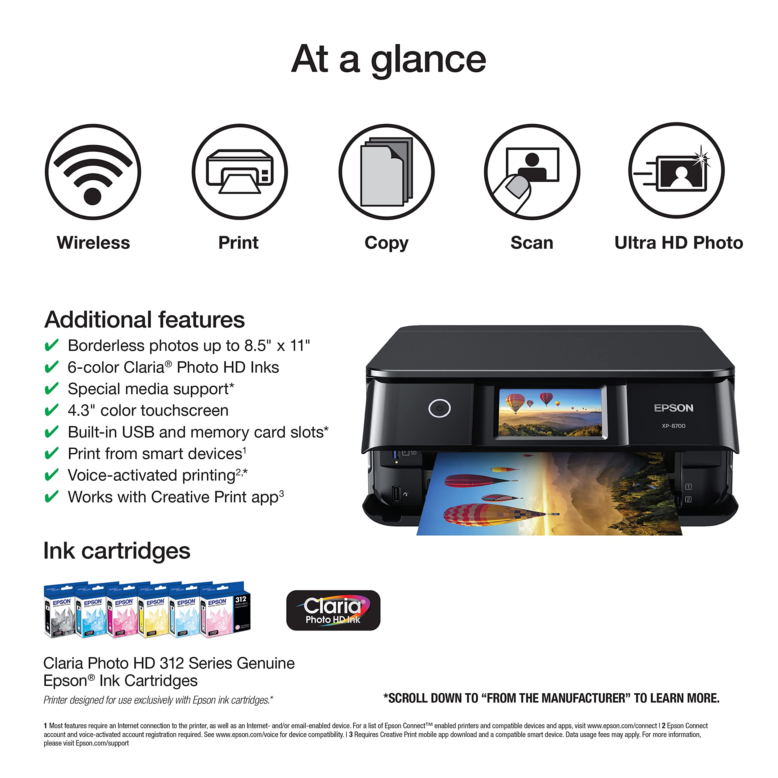 Foto 2 | Impresora Epson Expression Photo Xp-8700 Inalámbrica Multifunción - Venta Internacional.