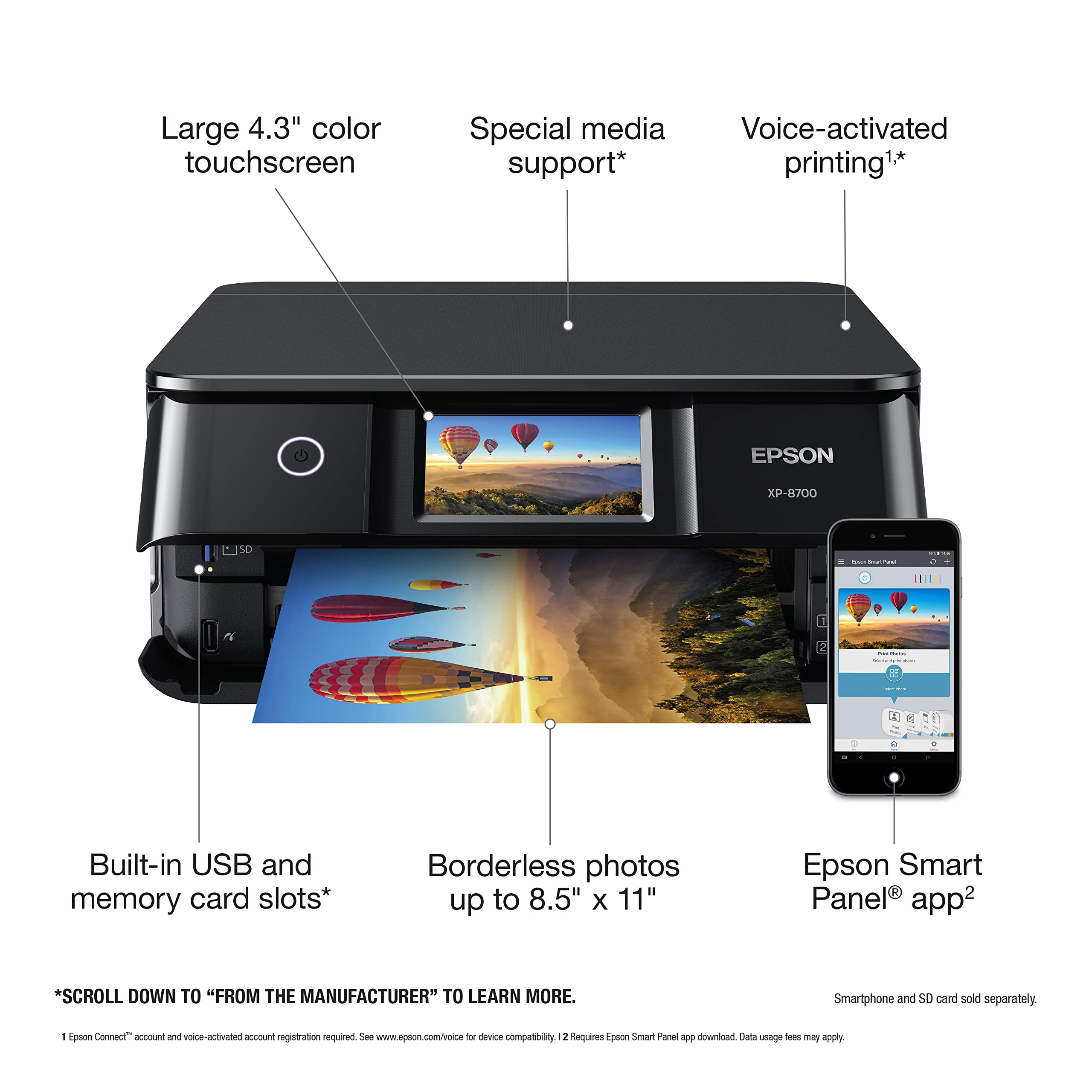 Foto 3 | Impresora Epson Expression Photo Xp-8700 Inalámbrica Multifunción - Venta Internacional.