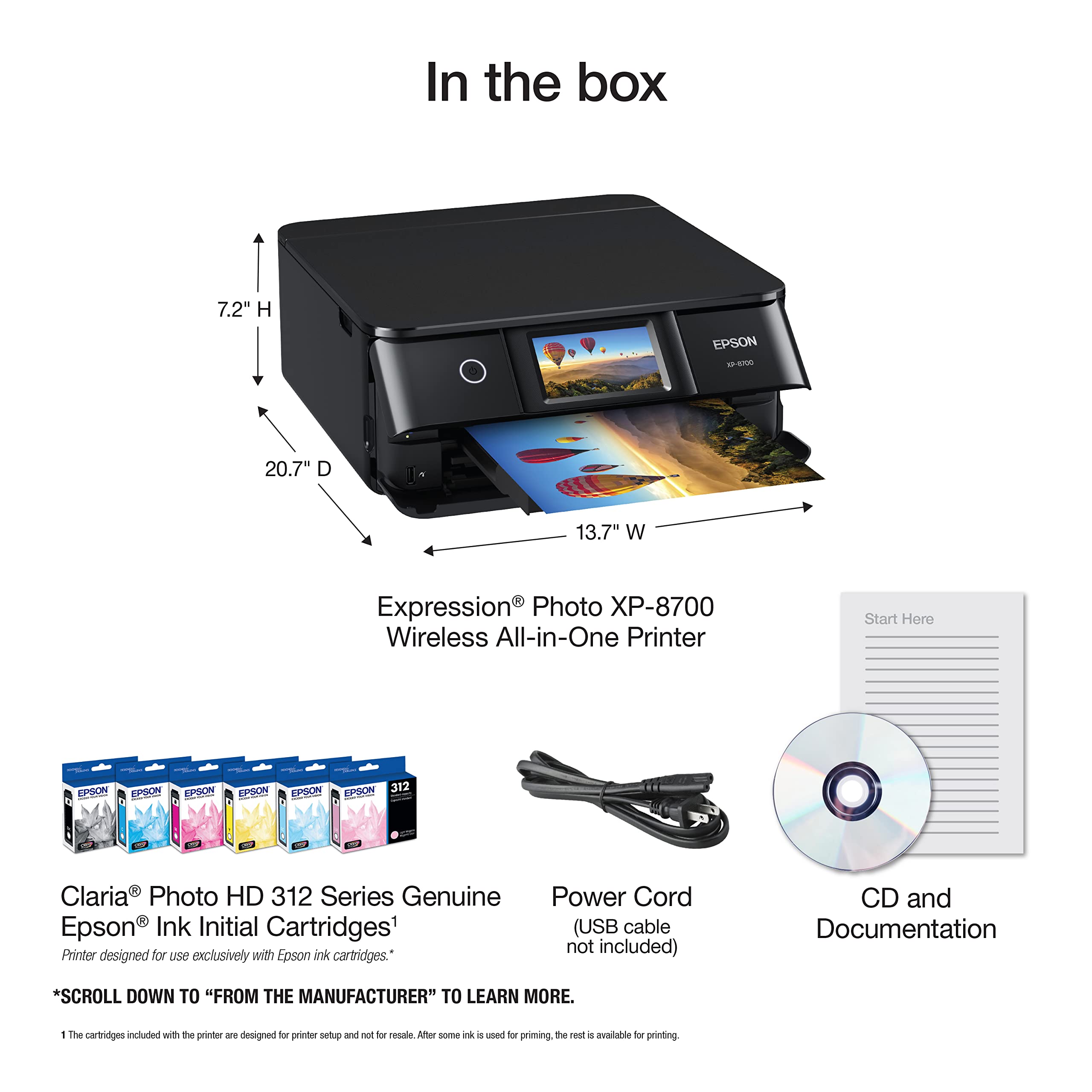 Foto 4 | Impresora Epson Expression Photo Xp-8700 Inalámbrica Multifunción - Venta Internacional.