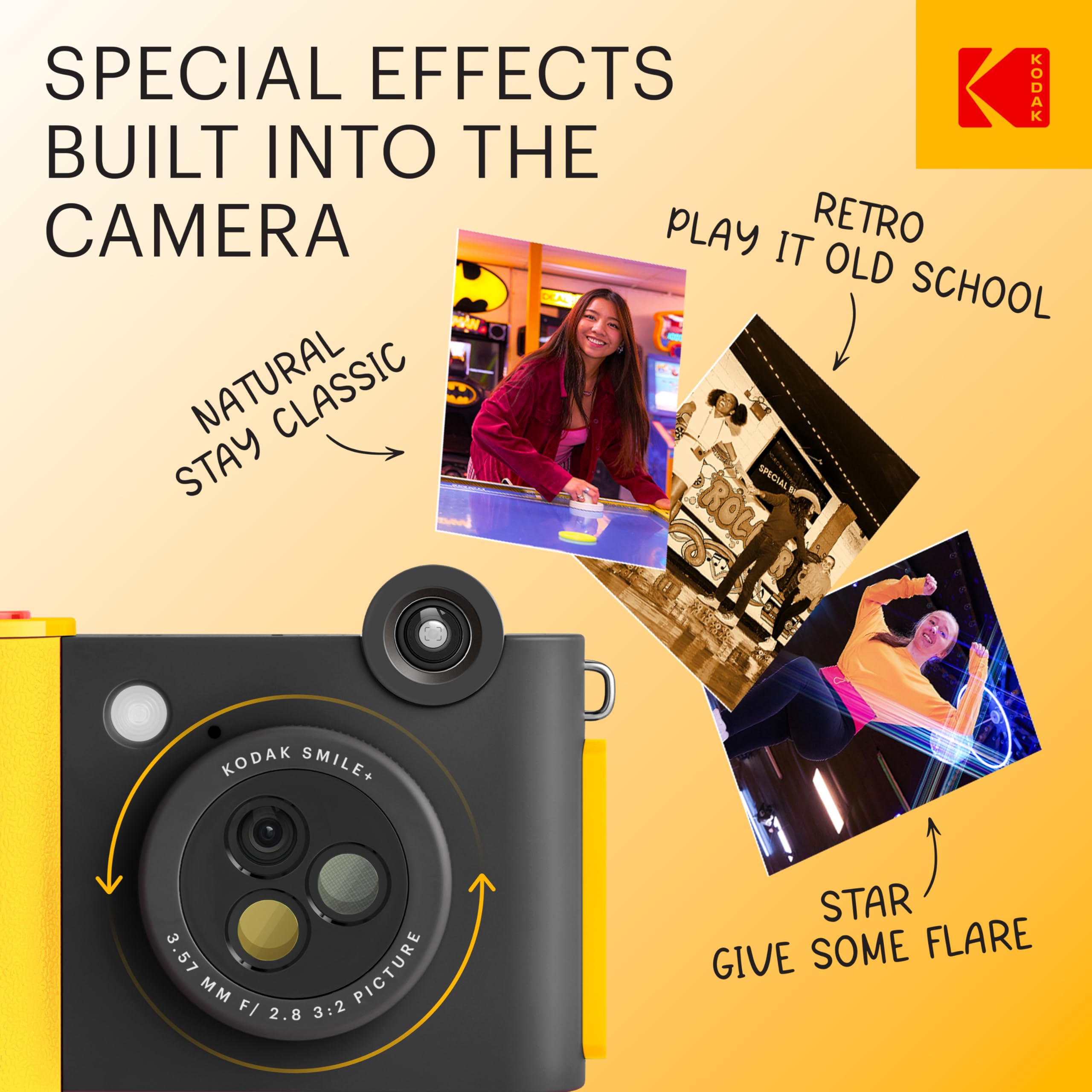 Foto 2 | Cámara Digital De Impresión Instantánea E Impresora Inalámbrica Kodak Smile+ - Venta Internacional.