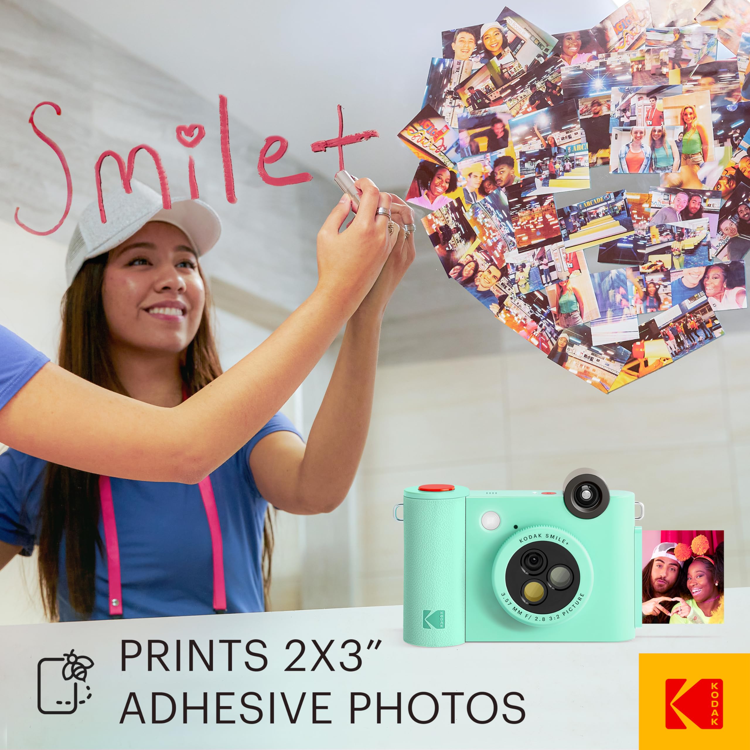 Foto 6 pulgar | Cámara Digital De Impresión Instantánea E Impresora Inalámbrica Kodak Smile+ - Venta Internacional.