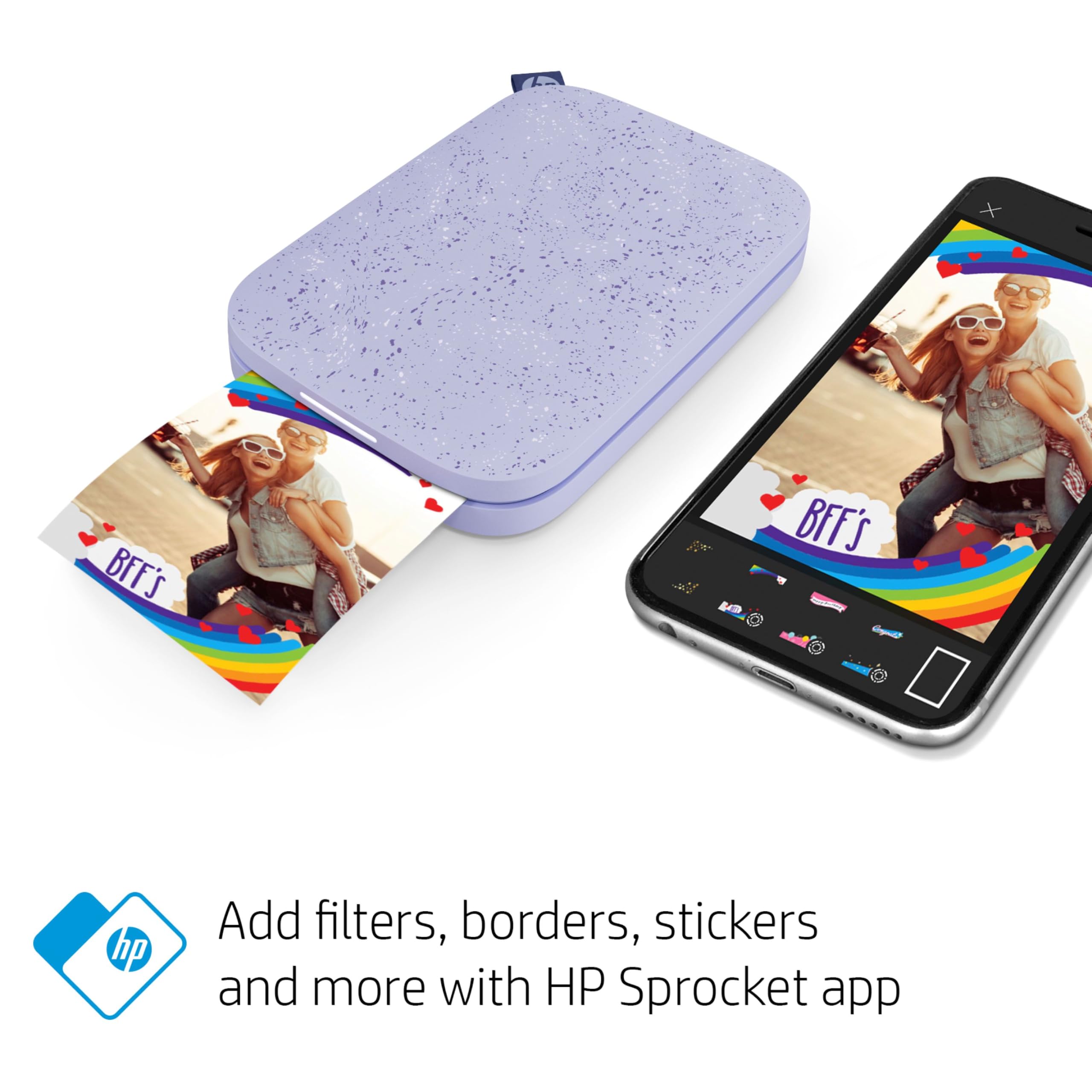 Foto 3 | Impresora Fotográfica Hp Sprocket 2x3 Instant Smartphone Púrpura - Venta Internacional.