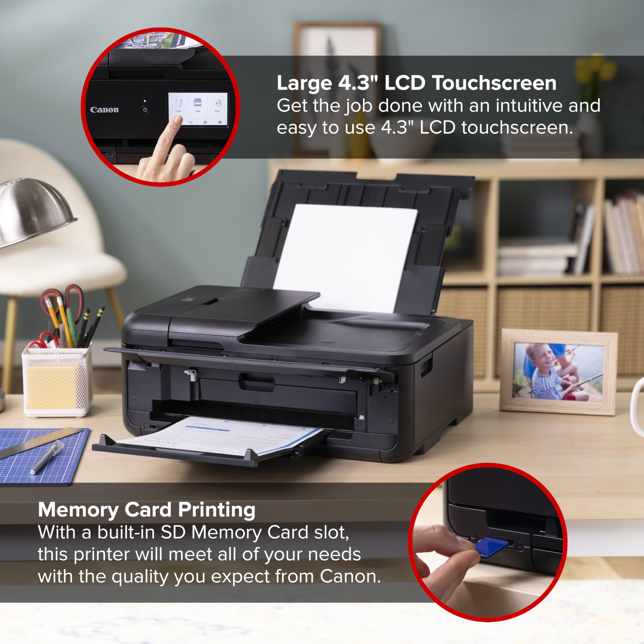 Foto 2 | Impresora De Inyección De Tinta Multifunción Inalámbrica Canon Pixma Ts9520a - Venta Internacional.