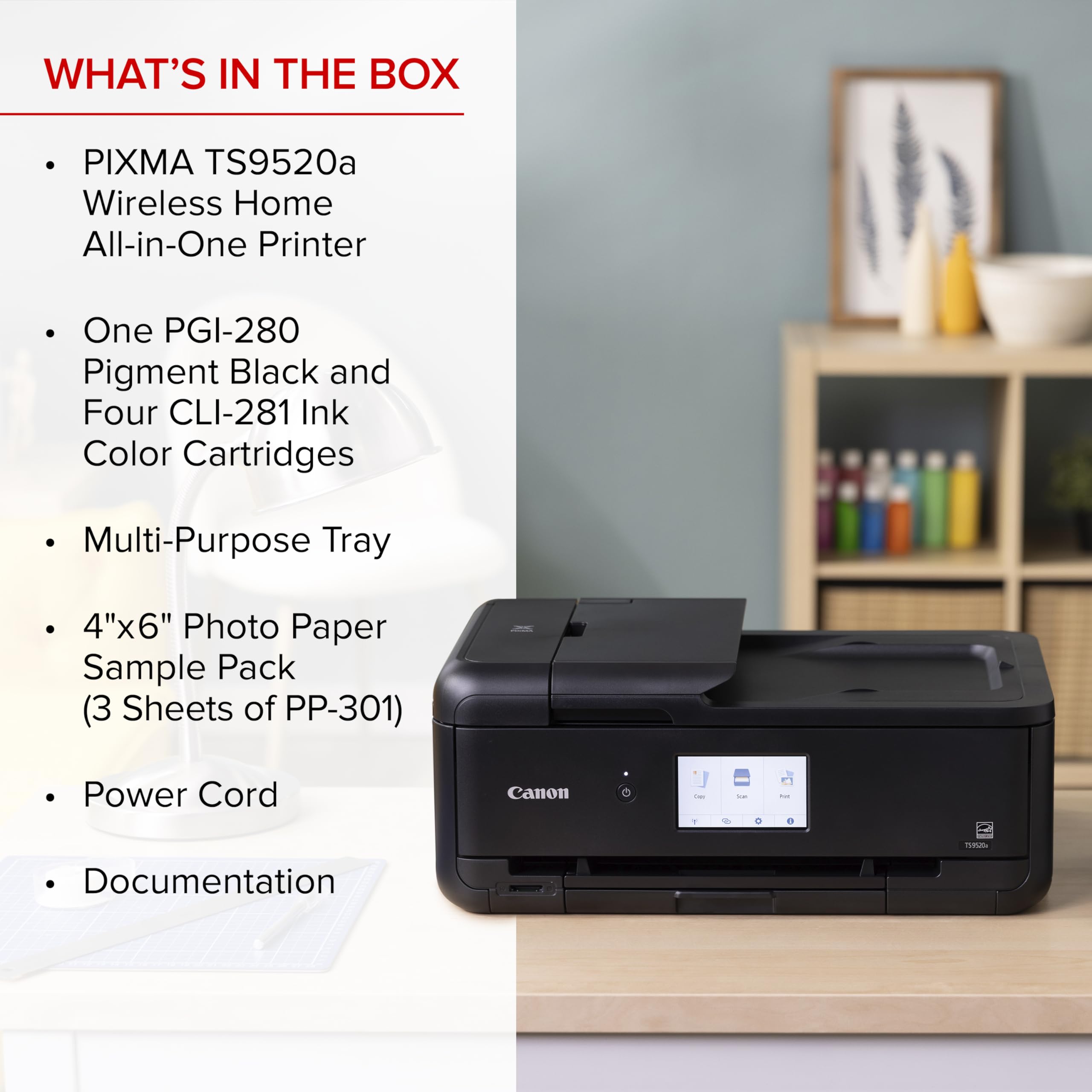 Foto 7 | Impresora De Inyección De Tinta Multifunción Inalámbrica Canon Pixma Ts9520a - Venta Internacional.
