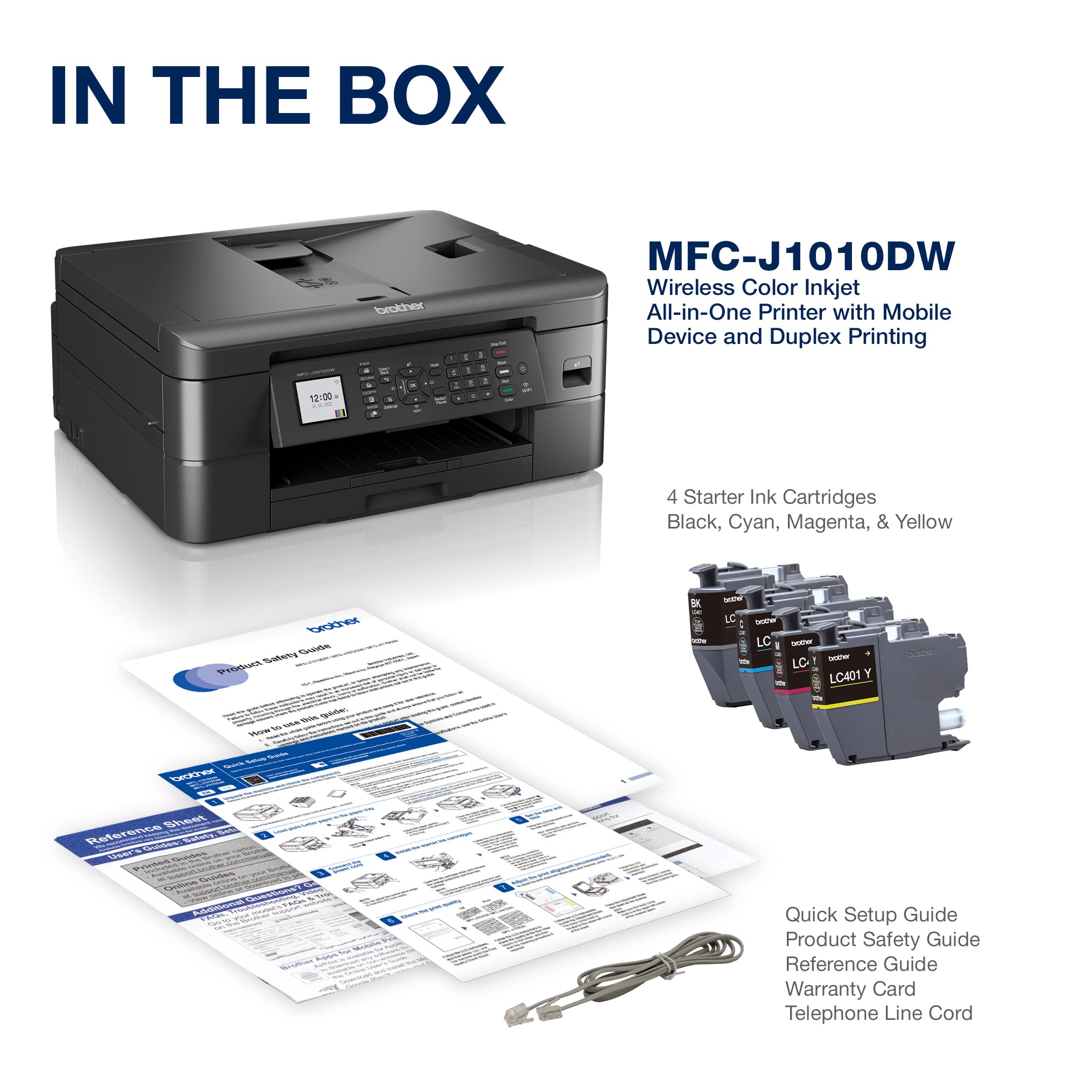 Foto 3 | Impresora Multifunción Inalámbrica Brother Mfc-j1010dw De Inyección De Tinta En Color - Venta Internacional.