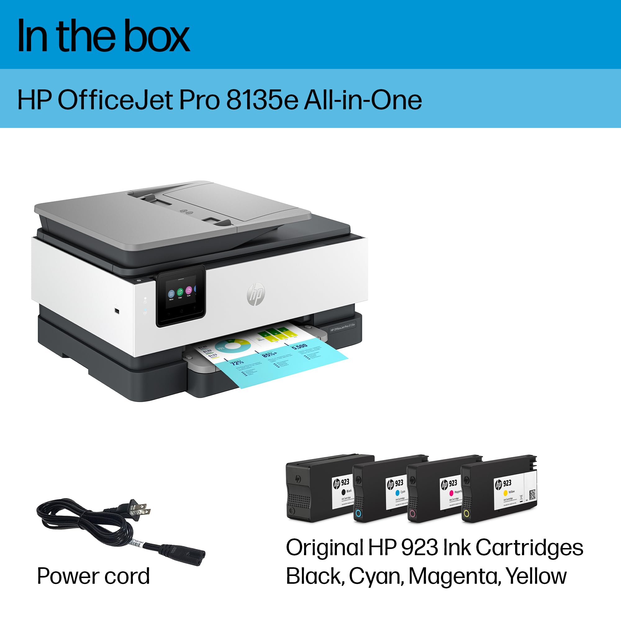 Foto 7 pulgar | Impresora Hp Officejet Pro 8135e Inalámbrica Todo En Uno En Color - Venta Internacional.