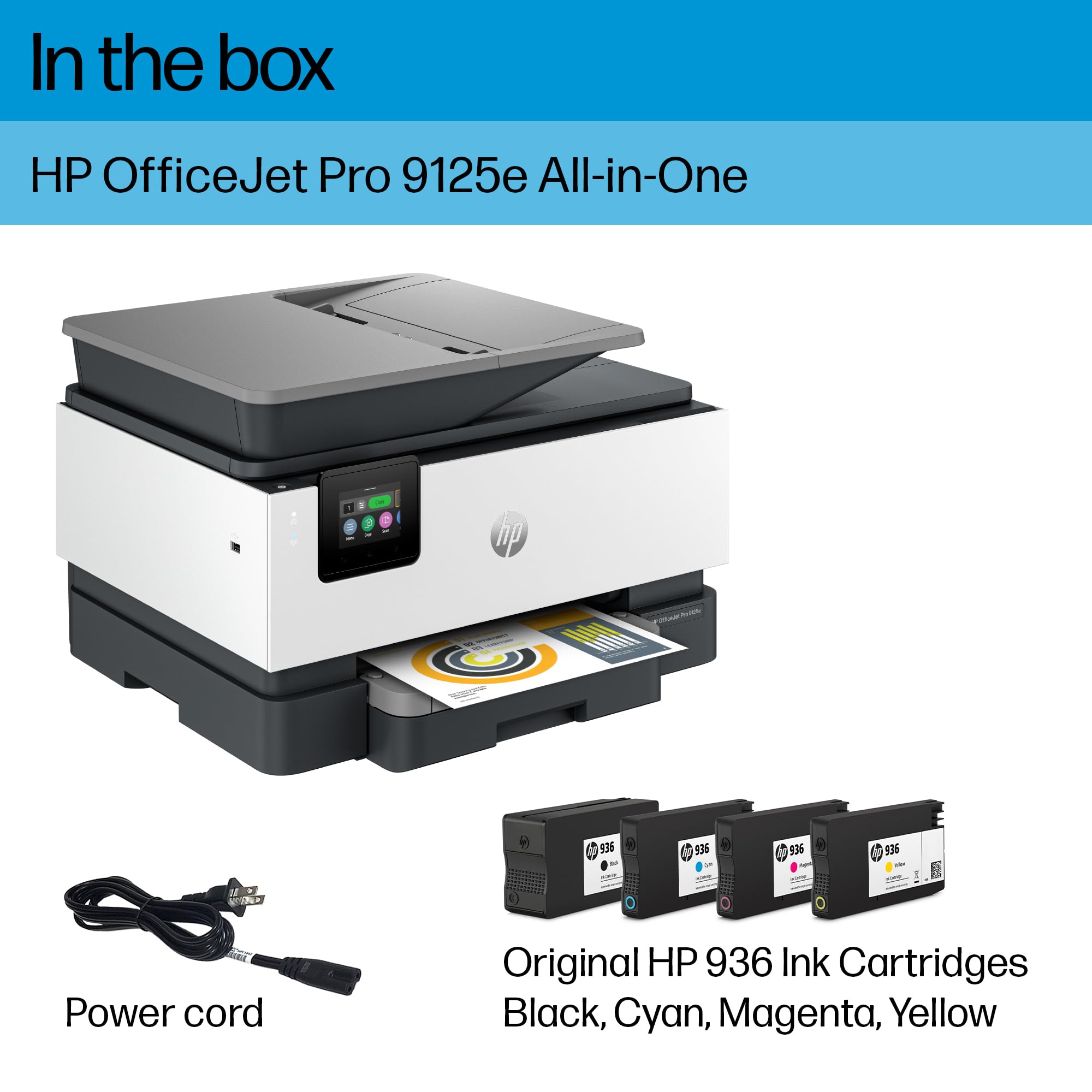 Foto 7 pulgar | Impresora Hp Officejet Pro 9125e Todo En Uno En Color Para Empresas - Venta Internacional.