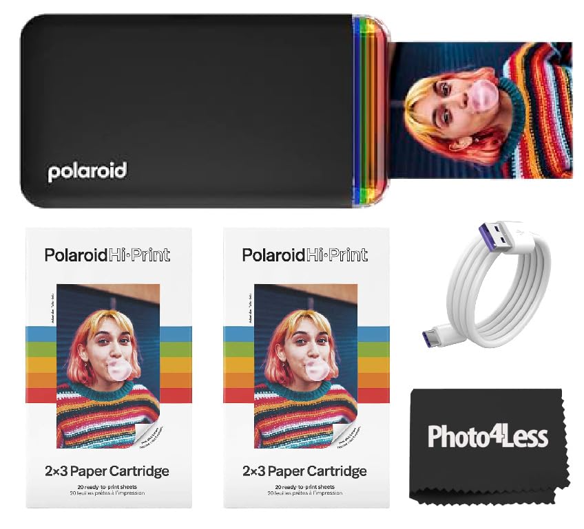 Foto 1 | Impresora Fotográfica De Bolsillo Polaroid Hi-print De Segunda Generación, Negra - Venta Internacional.